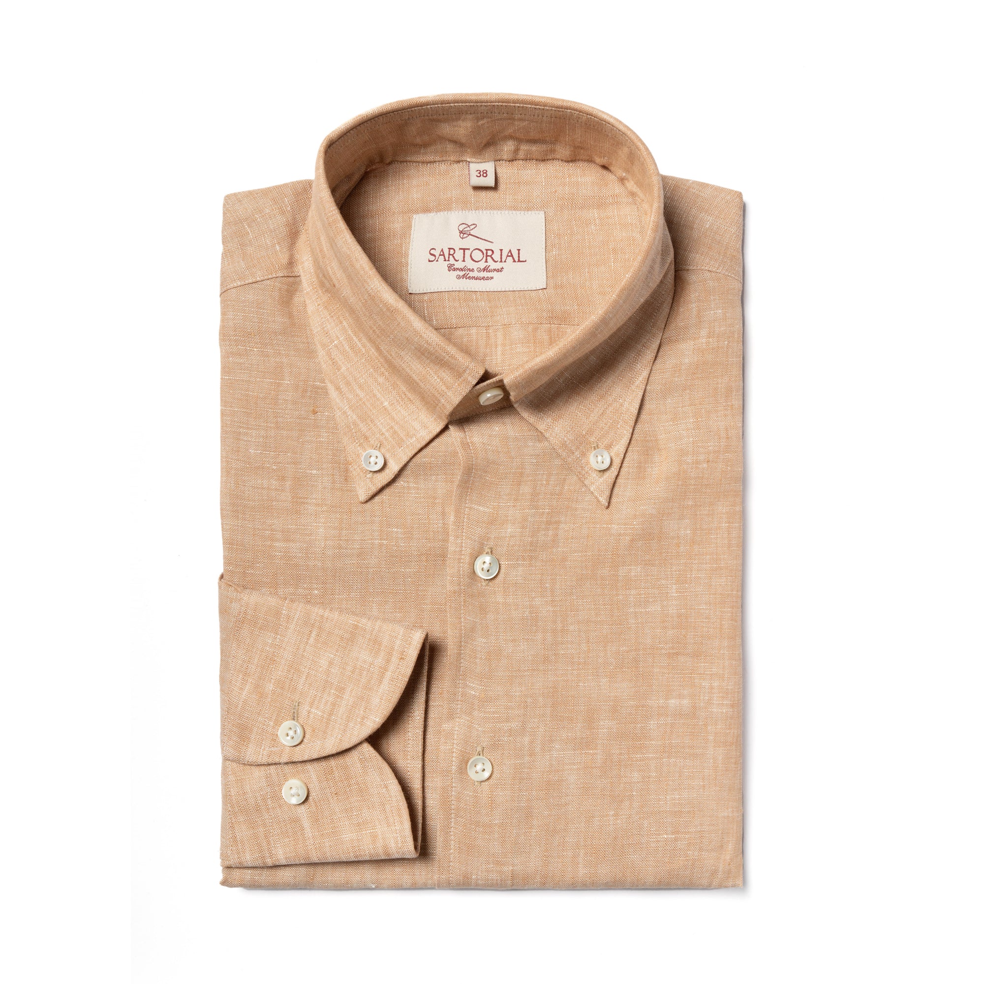 MTO Tangerine Linen Shirt
