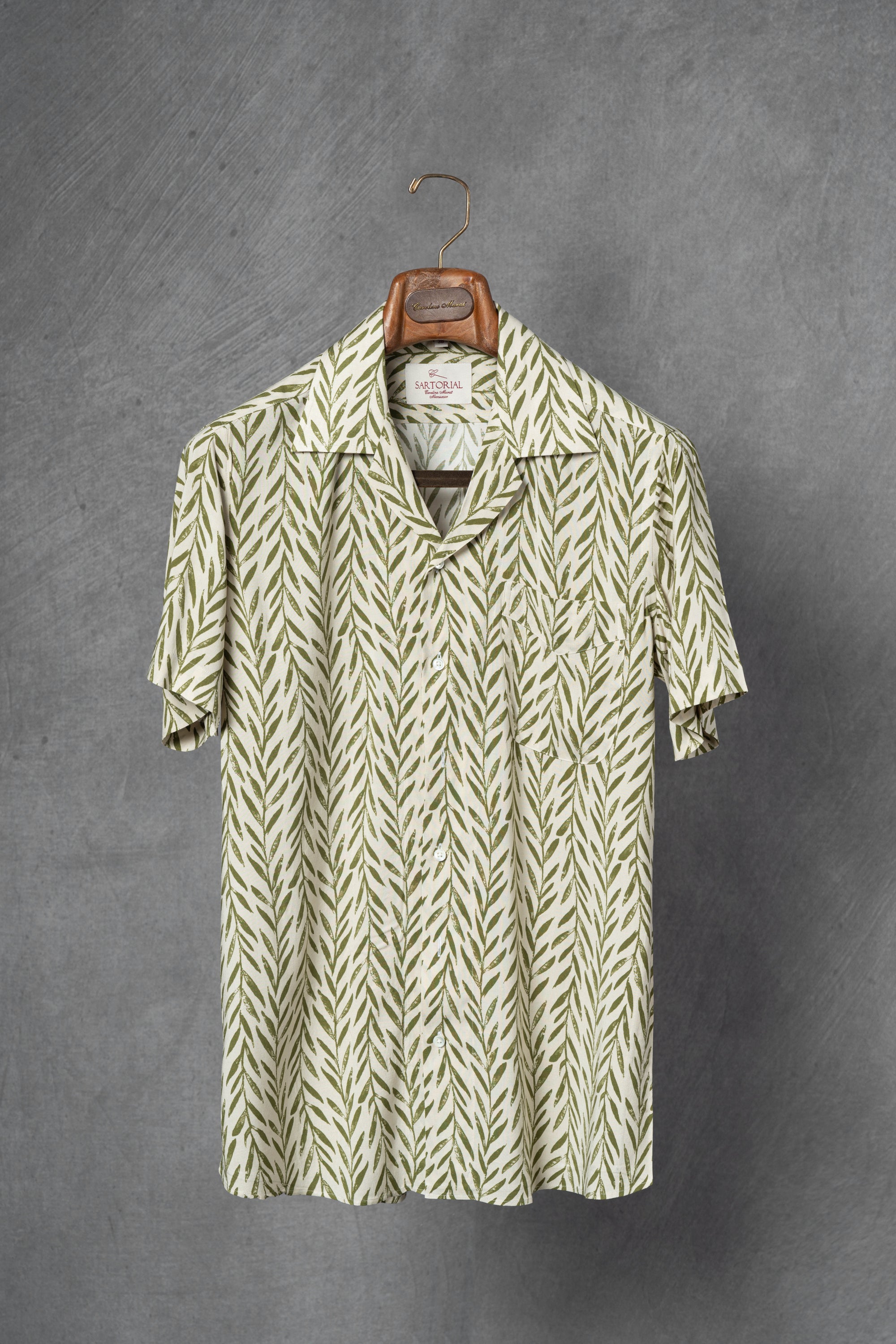 MTO Leaf Pattern Cuban Shirt