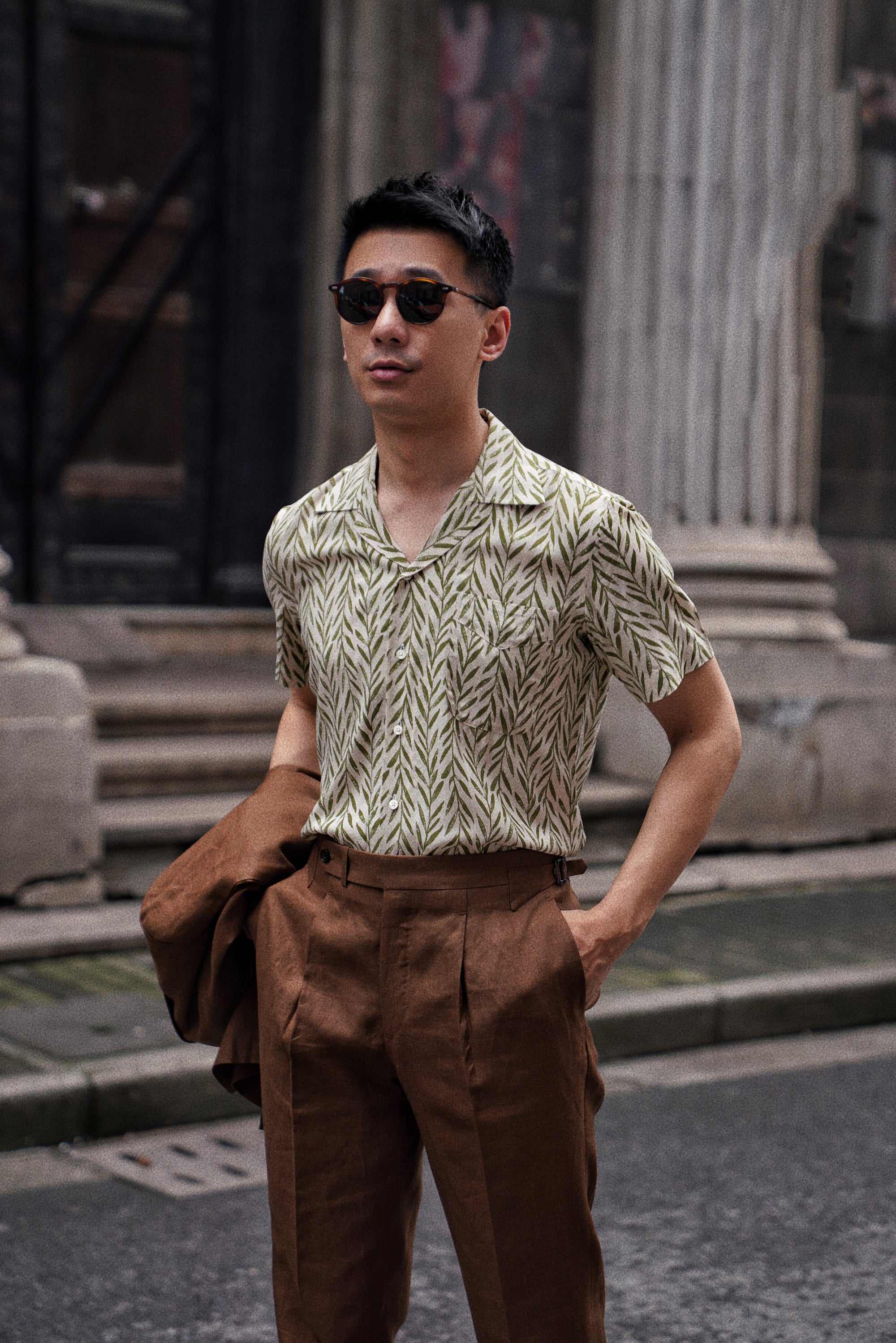 MTO Leaf Pattern Cuban Shirt
