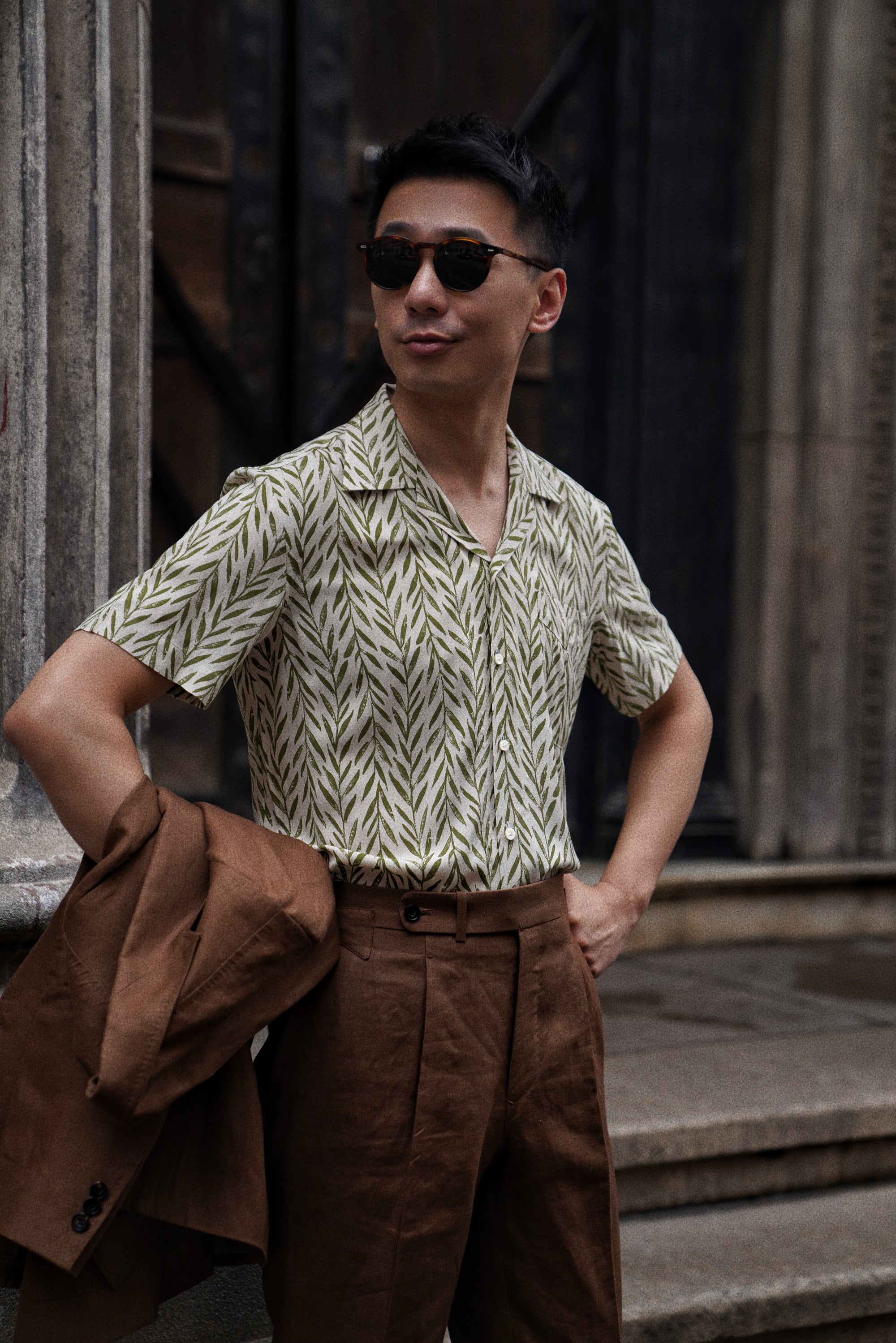 MTO Leaf Pattern Cuban Shirt