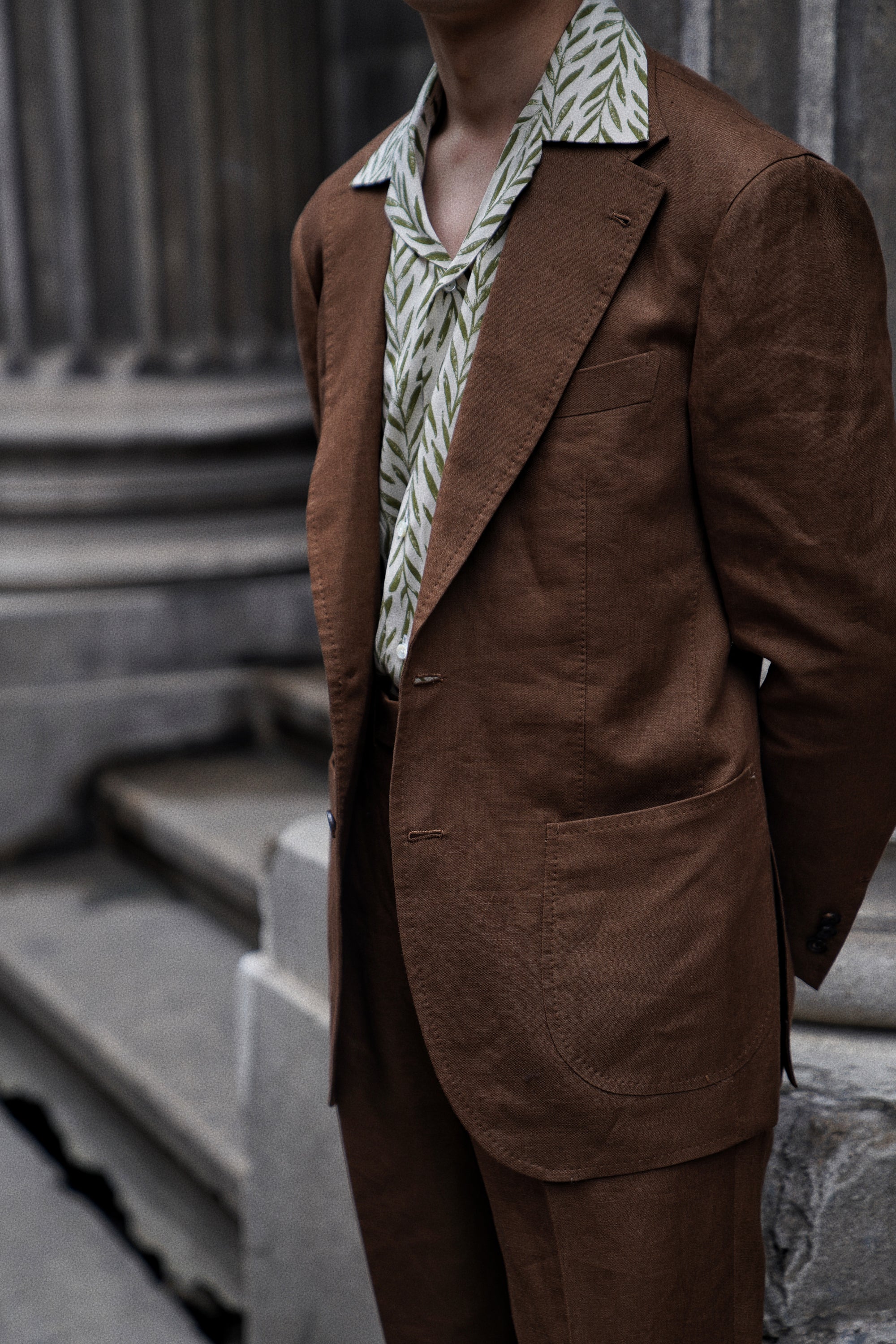 MTO Leaf Pattern Cuban Shirt