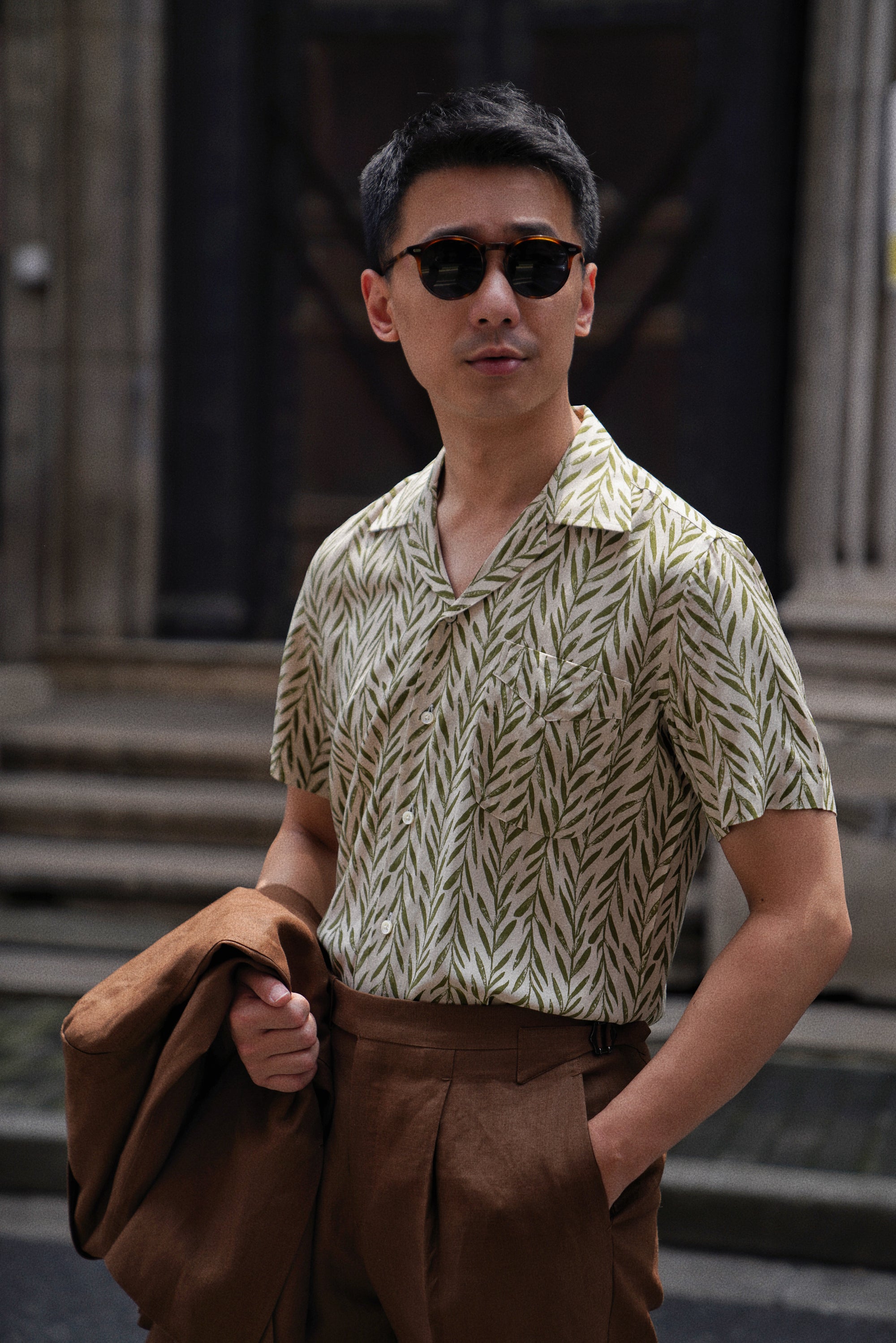 MTO Leaf Pattern Cuban Shirt
