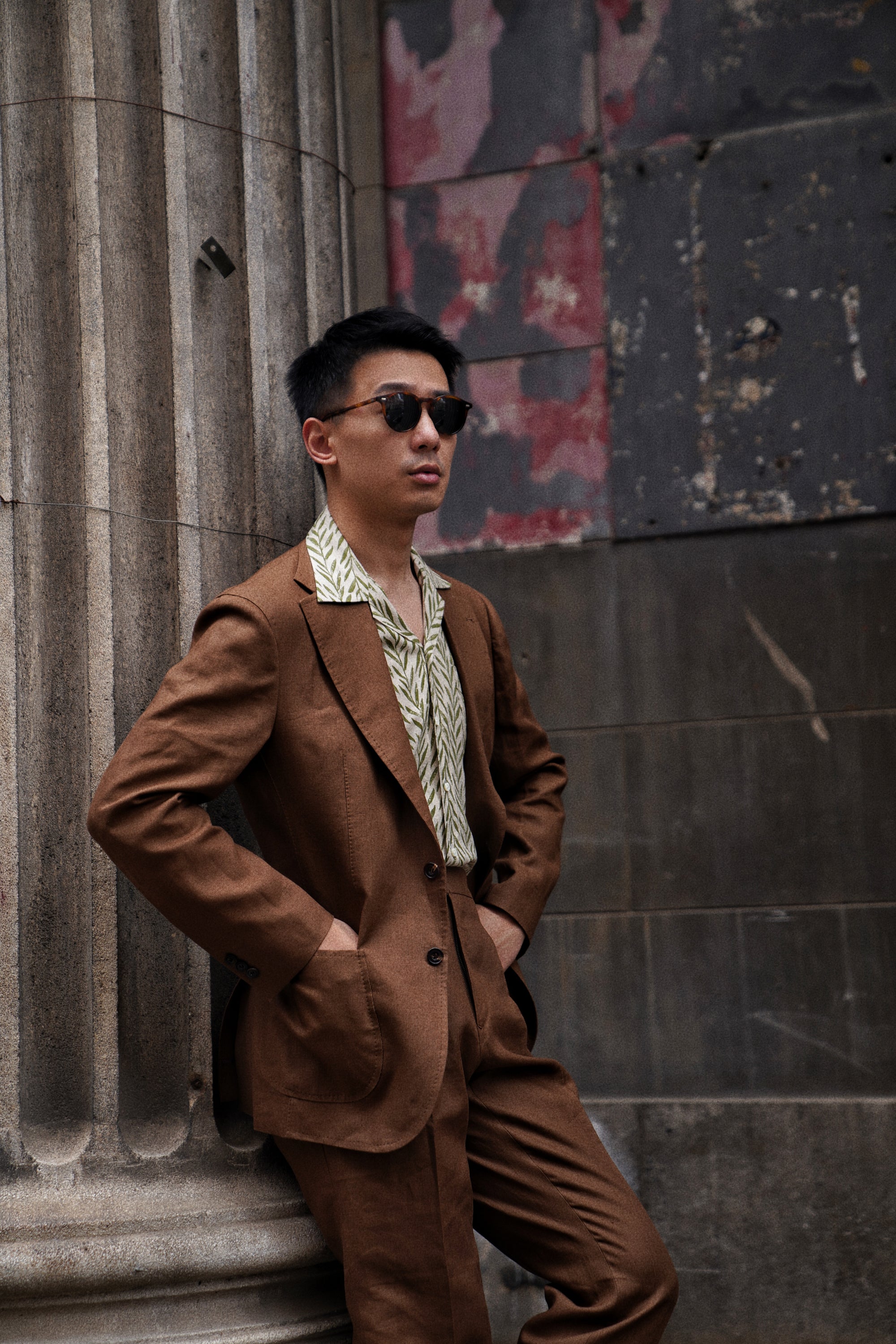 MTO Leaf Pattern Cuban Shirt
