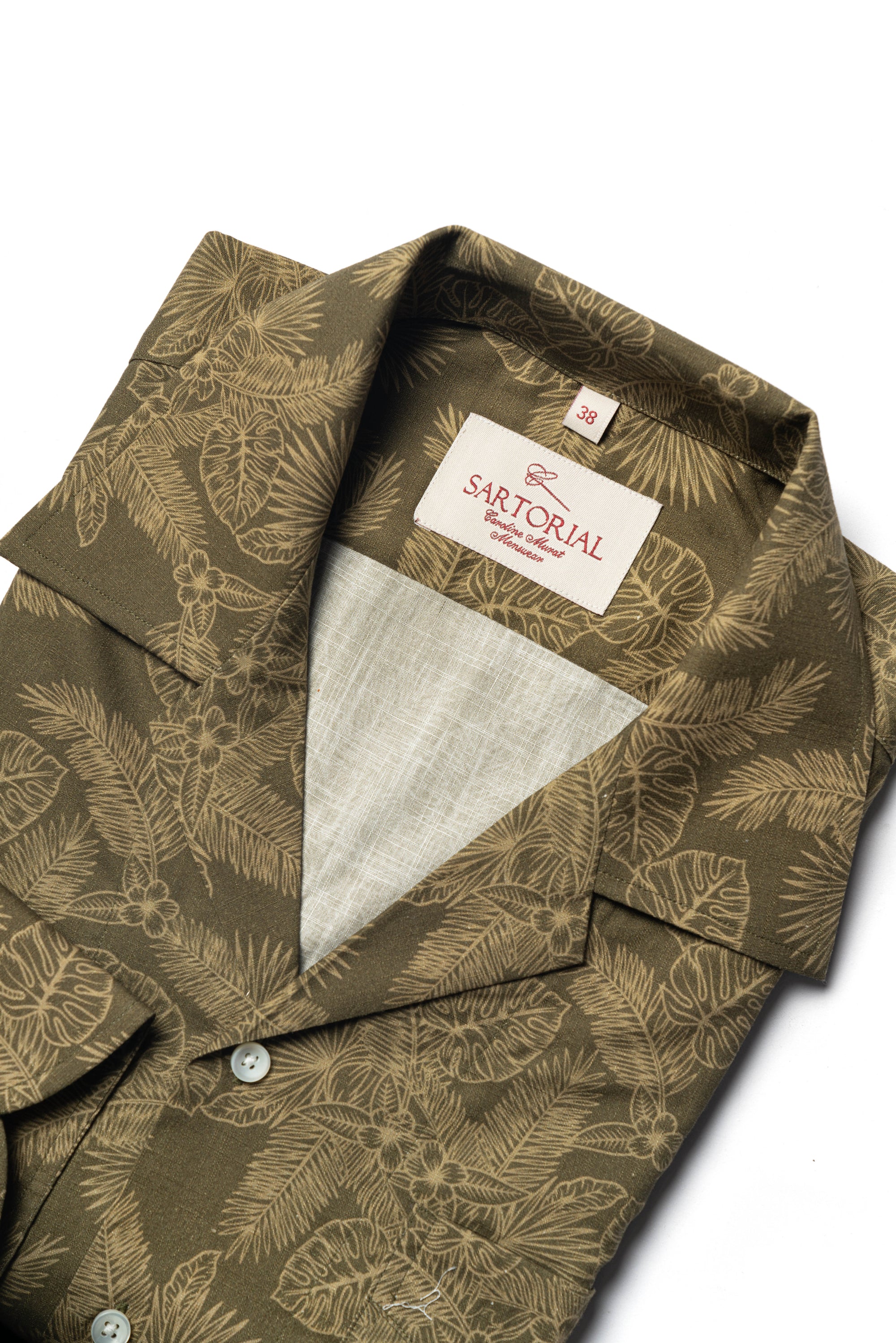 MTO Tropical Pattern Cuban Shirt