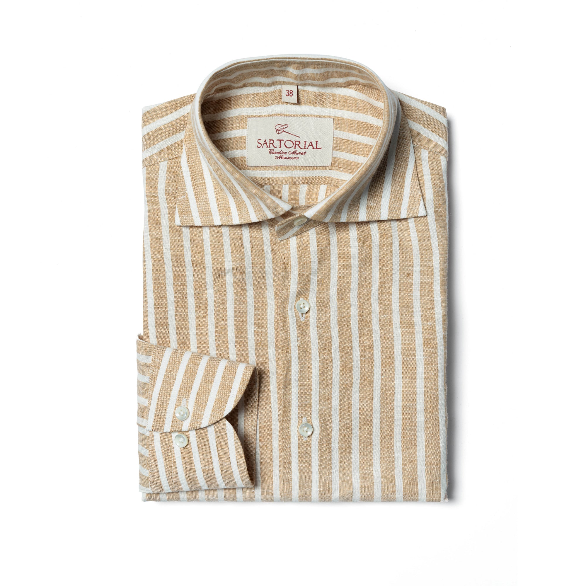 MTO Canary Stripe Linen Shirt