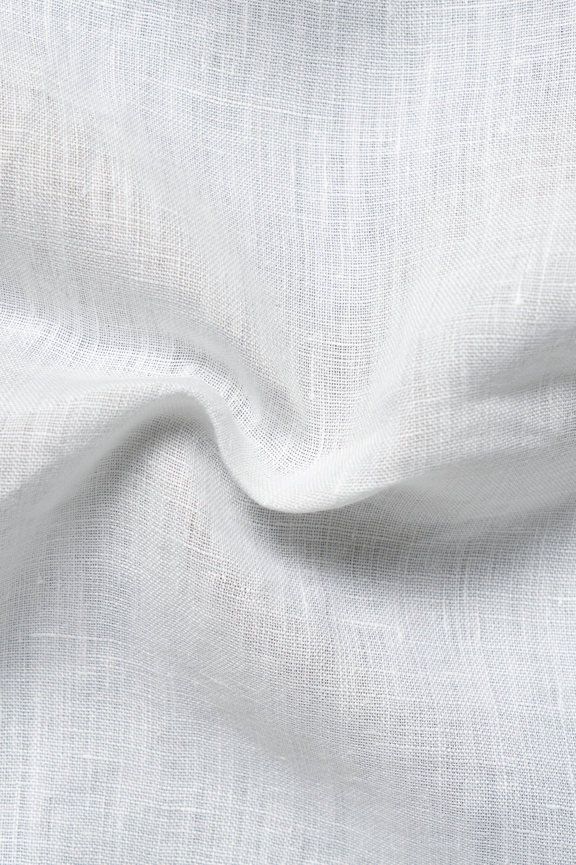 MTO Off White One Piece Collar Linen Shirt