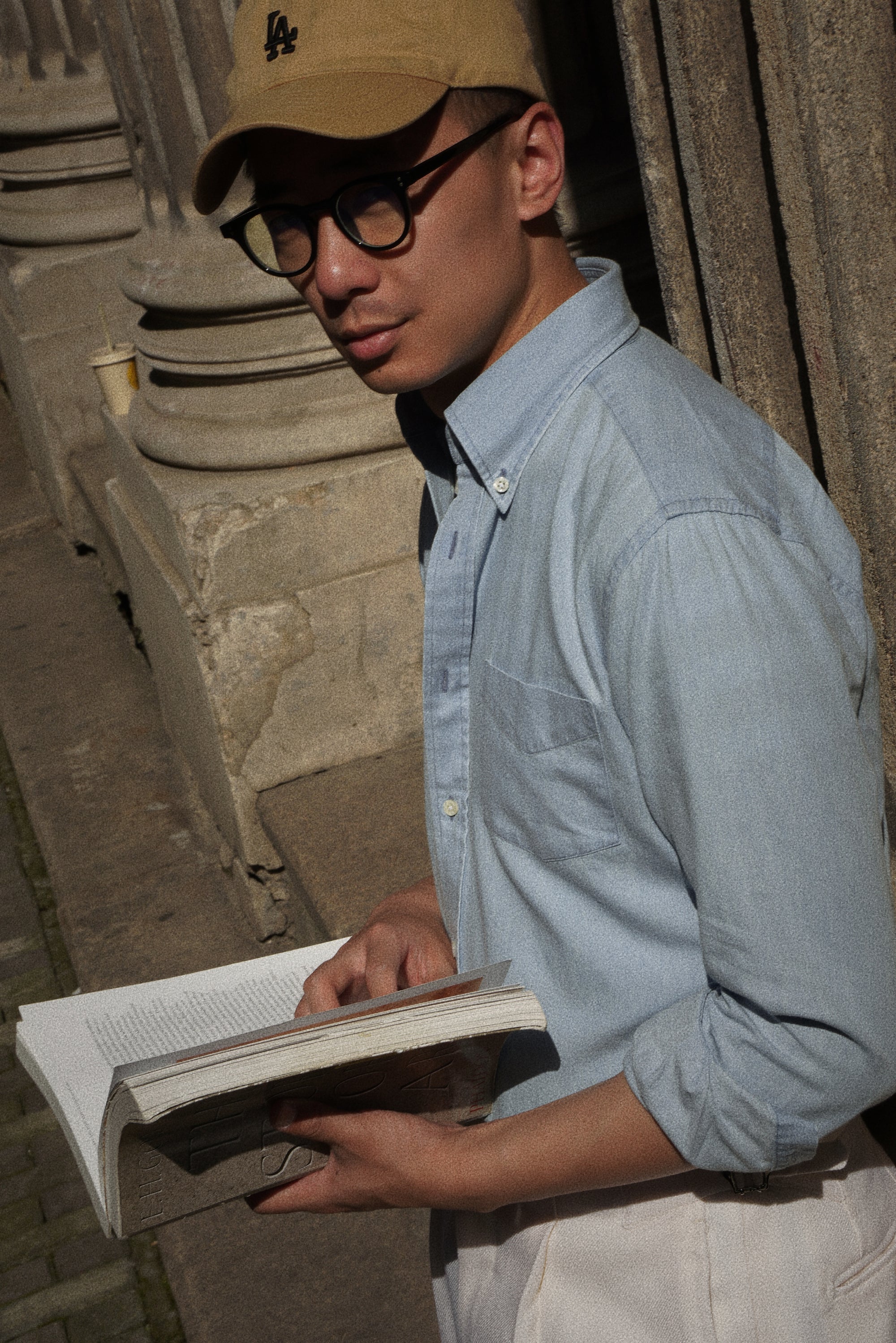 MTO Washed Denim Button Down Shirt