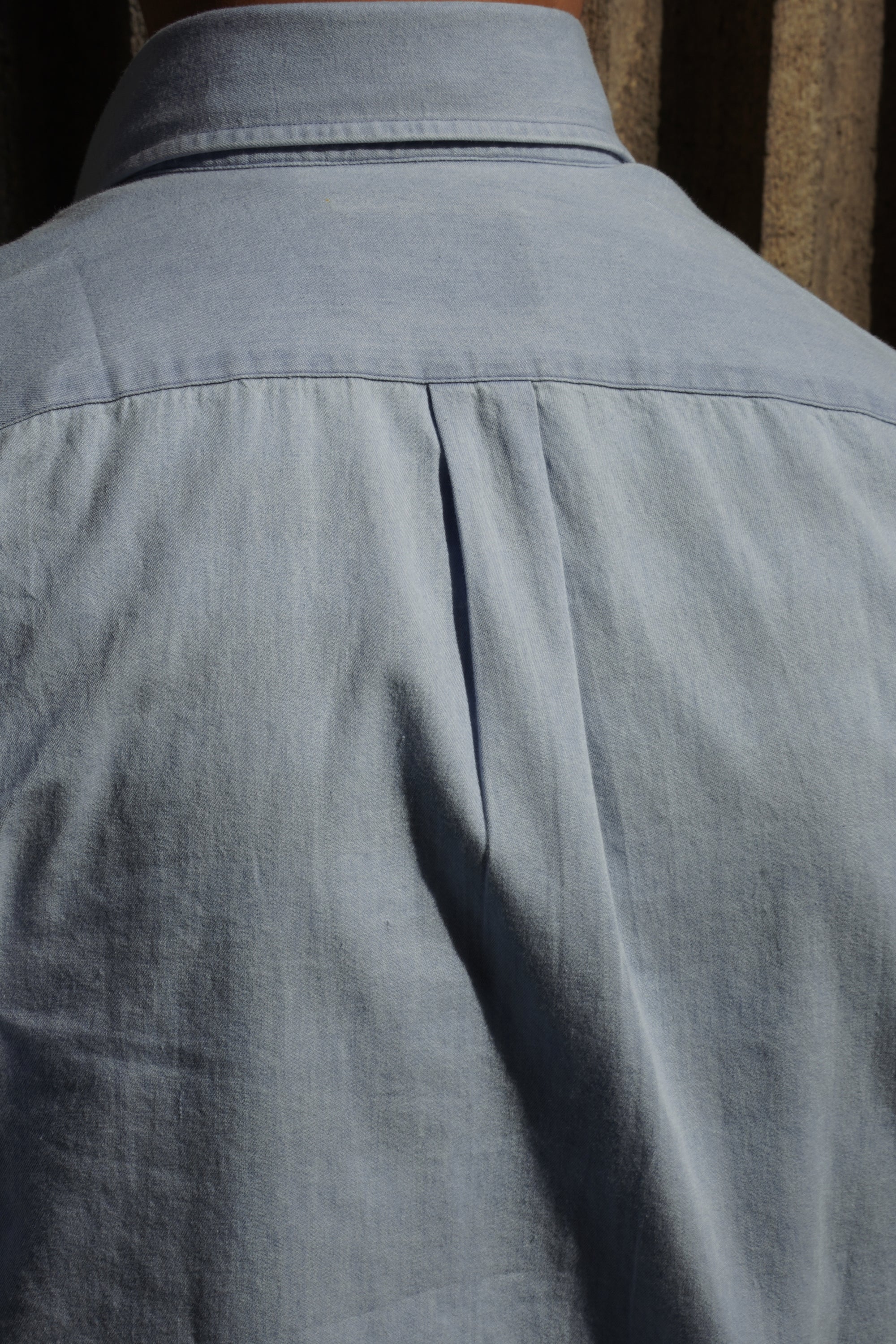 MTO Washed Denim Button Down Shirt
