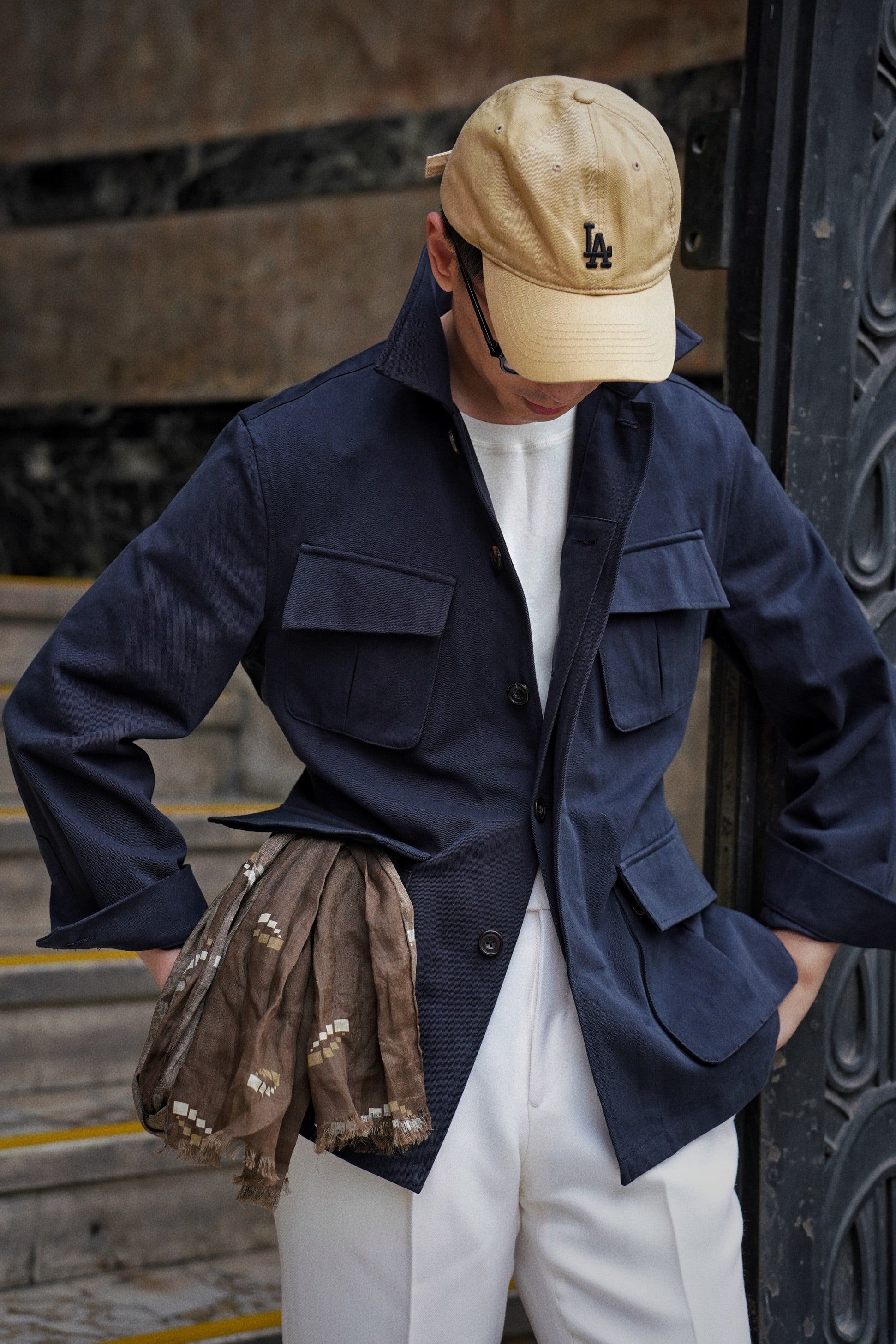 Navy Supima Cotton M42 Jacket