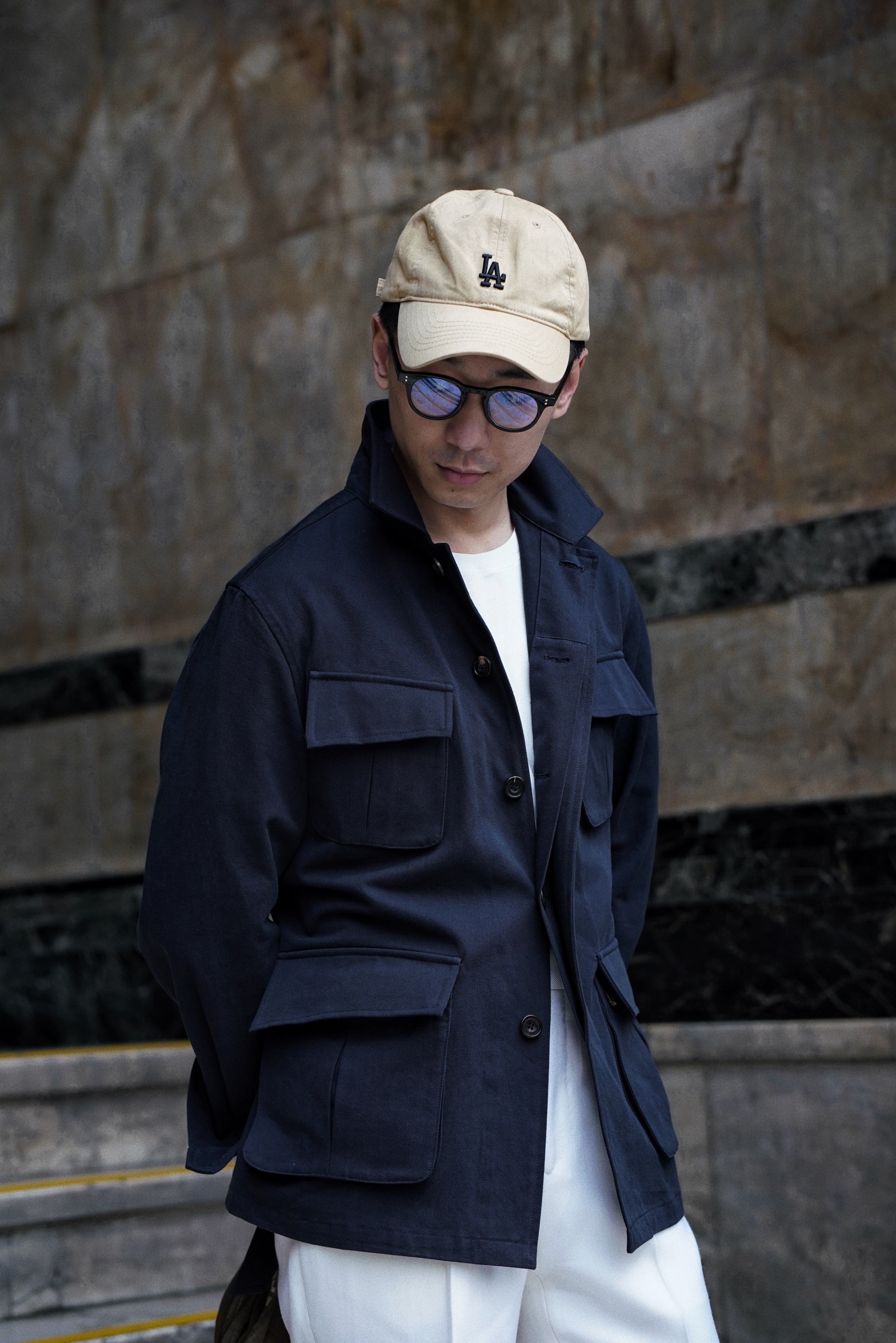 Navy Supima Cotton M42 Jacket