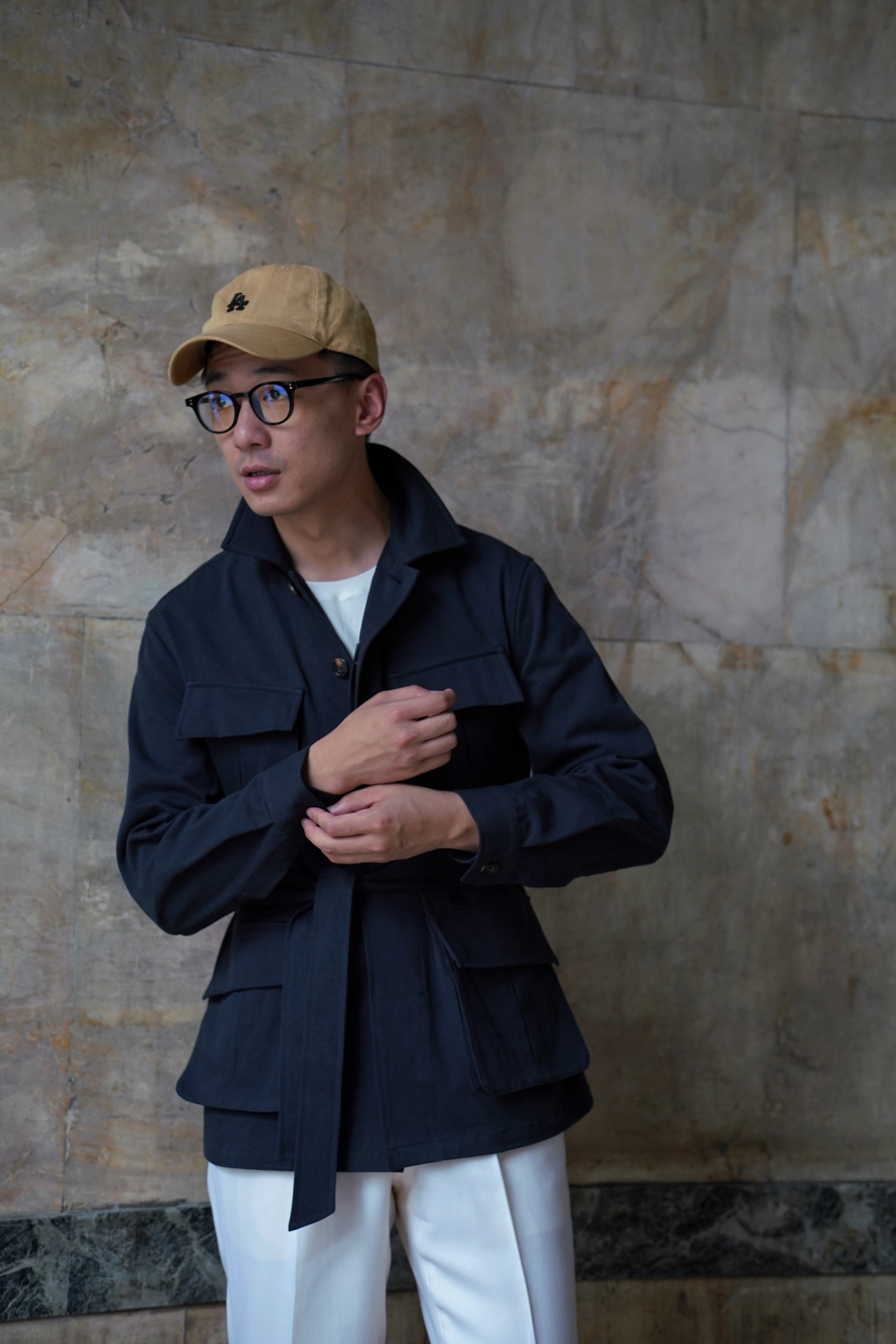 Navy Supima Cotton M42 Jacket