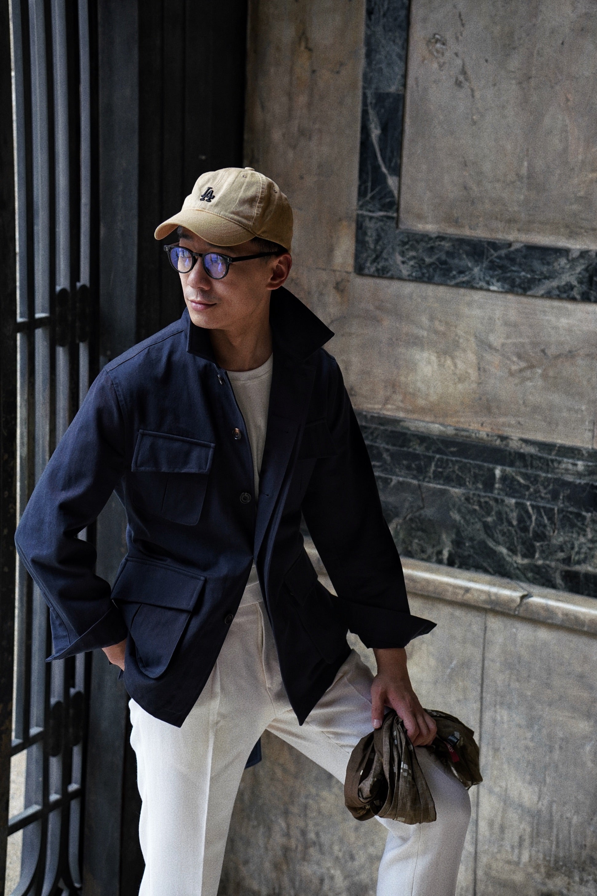 Navy Supima Cotton M42 Jacket