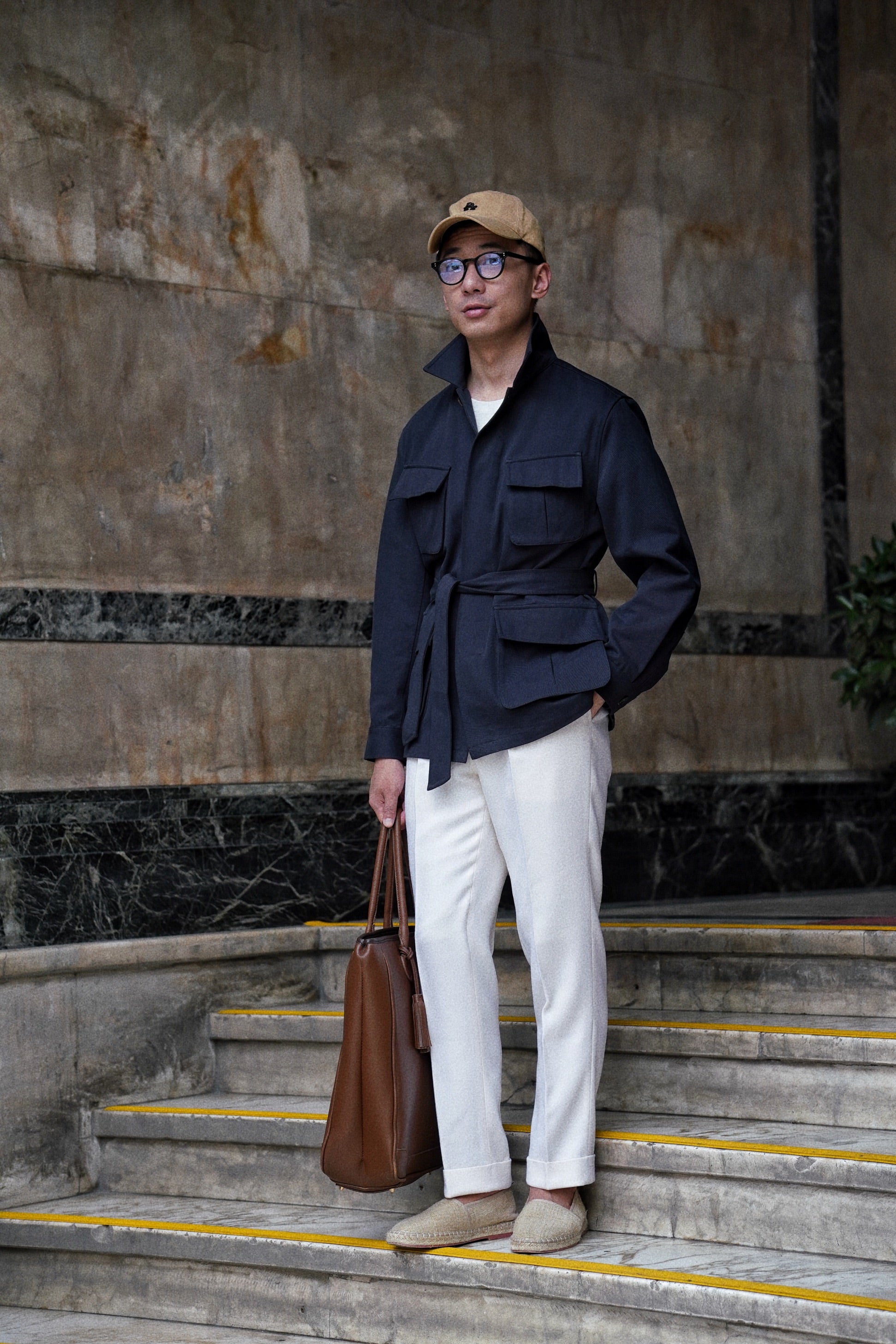 Navy Supima Cotton M42 Jacket
