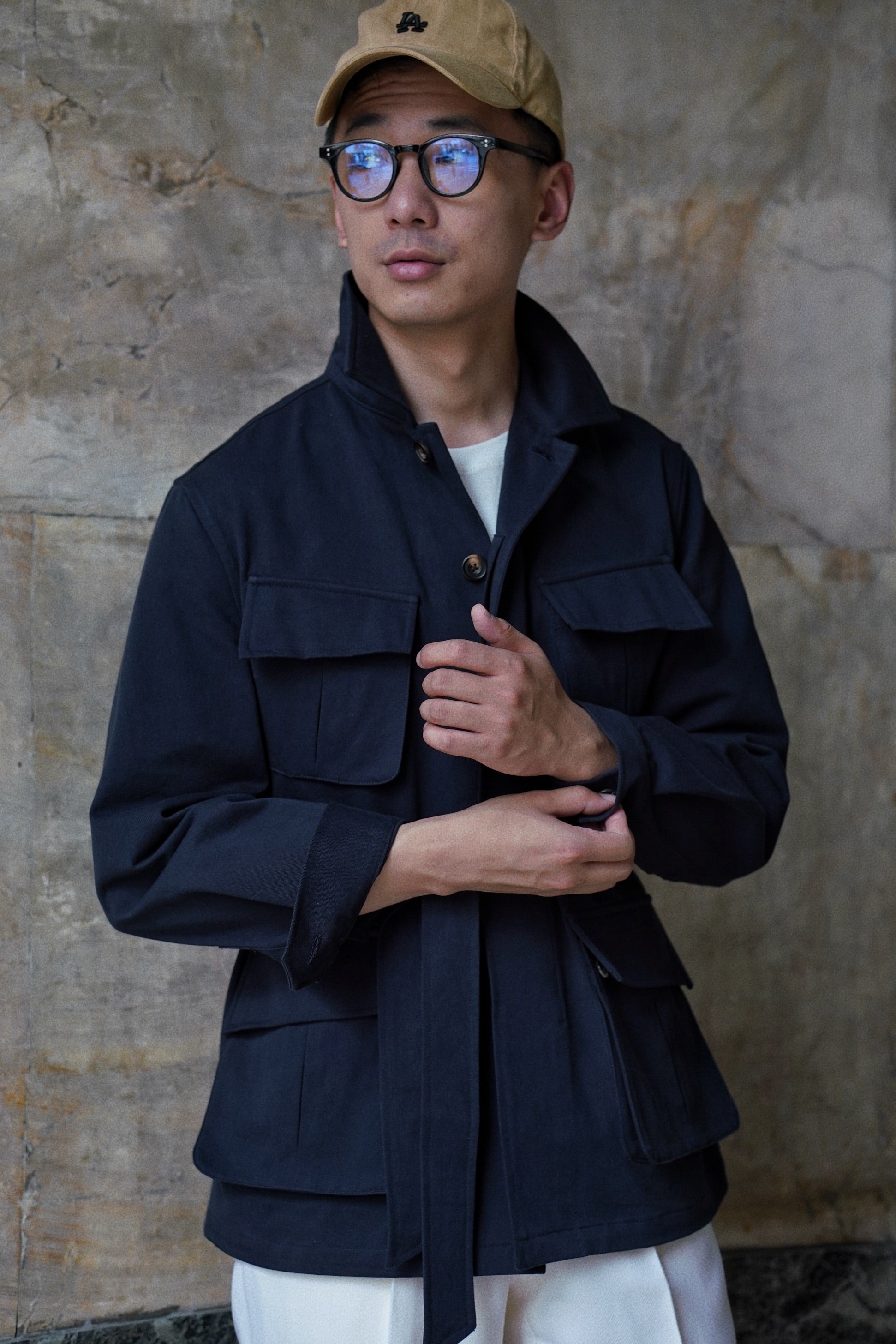 Navy Supima Cotton M42 Jacket
