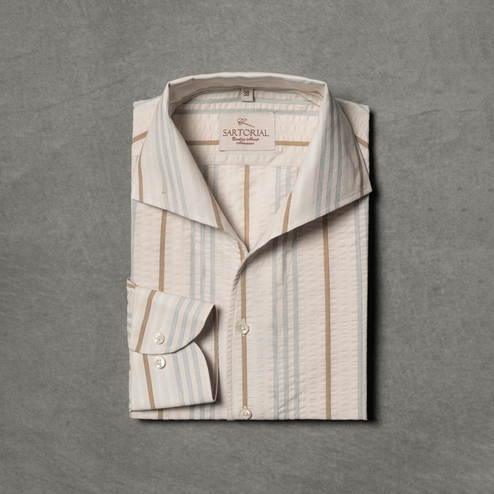 MTO Multi-stripe Seersucker Shirt