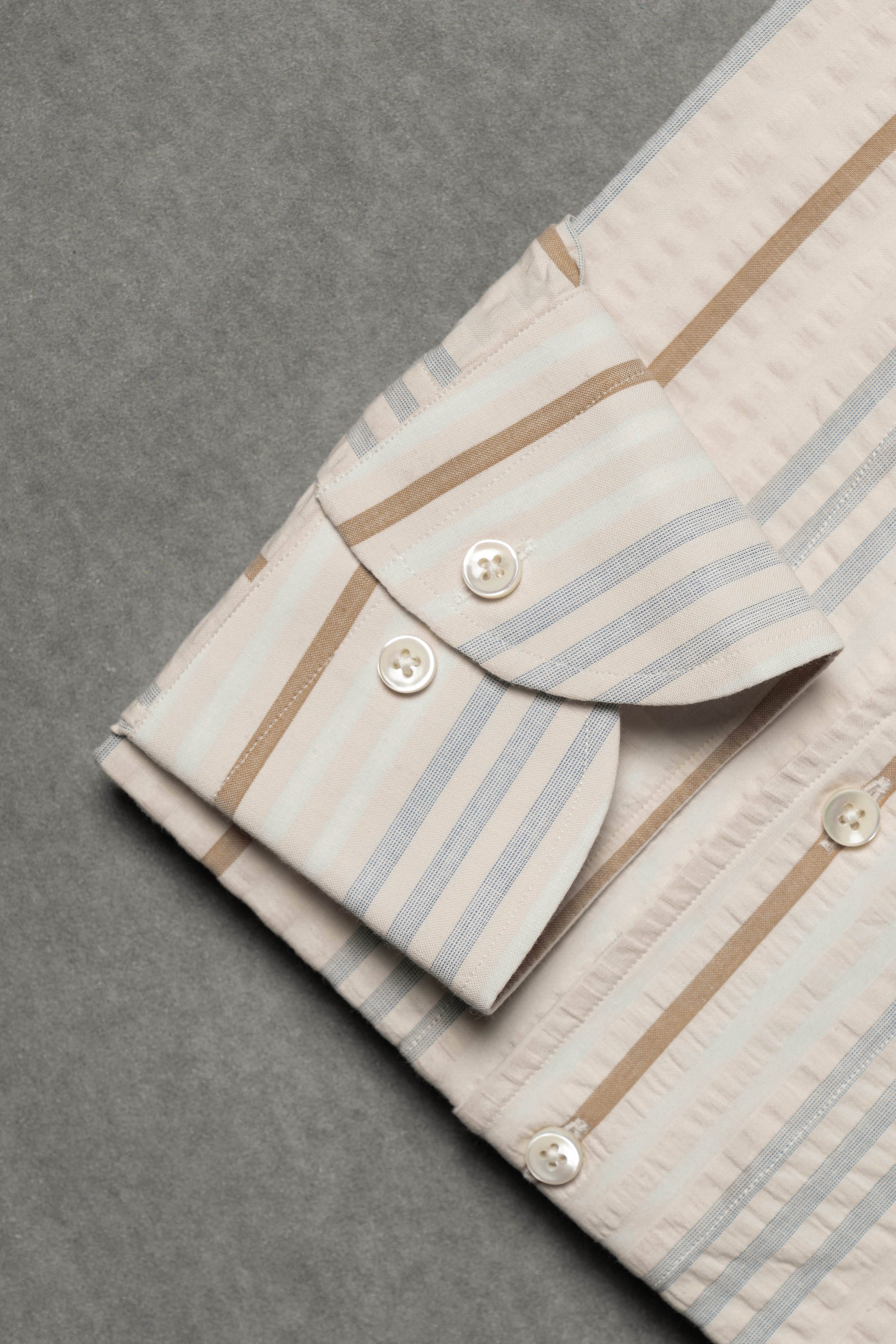 MTO Multi-stripe Seersucker Shirt