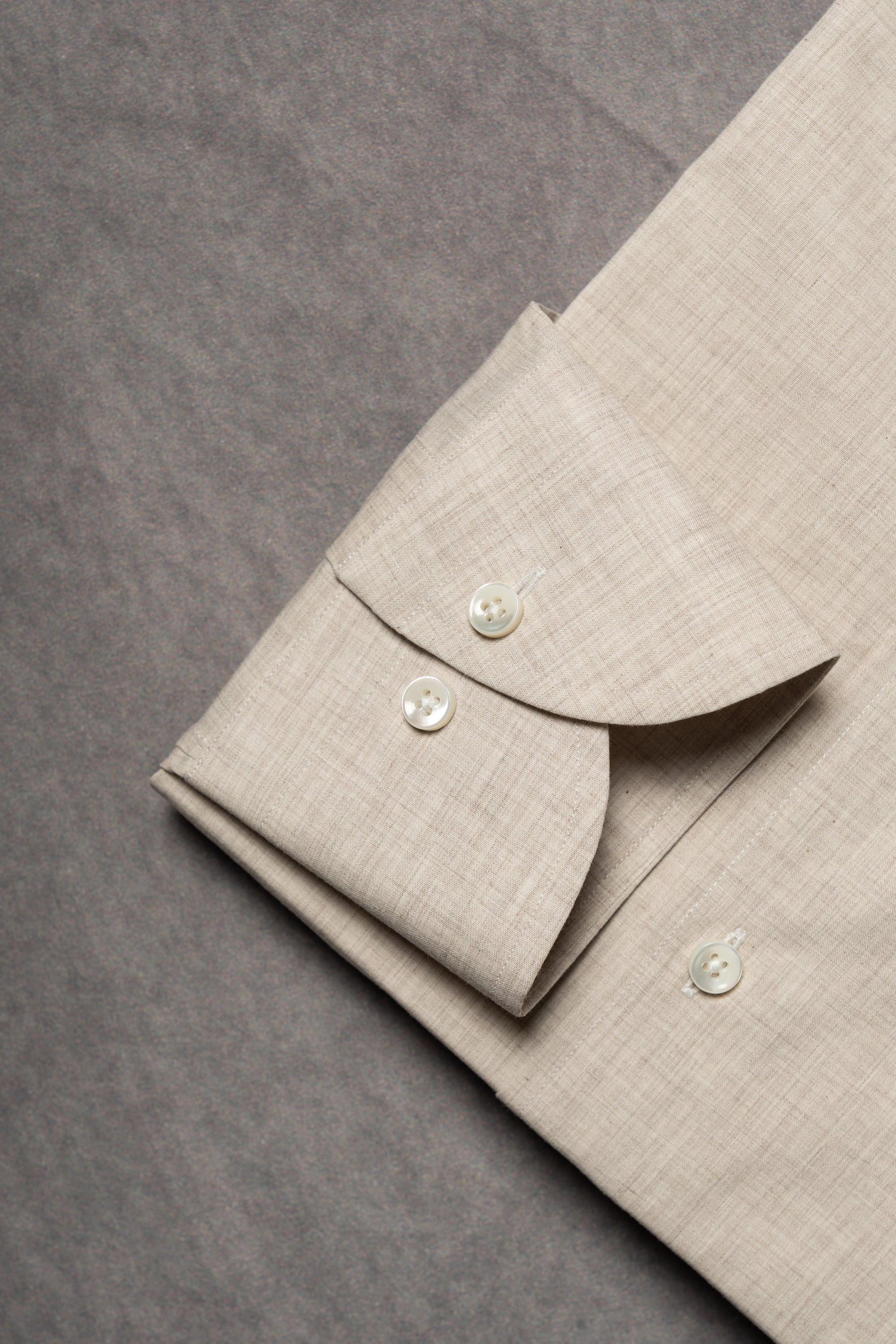 MTO Oatmeal Pima Cotton Shirt