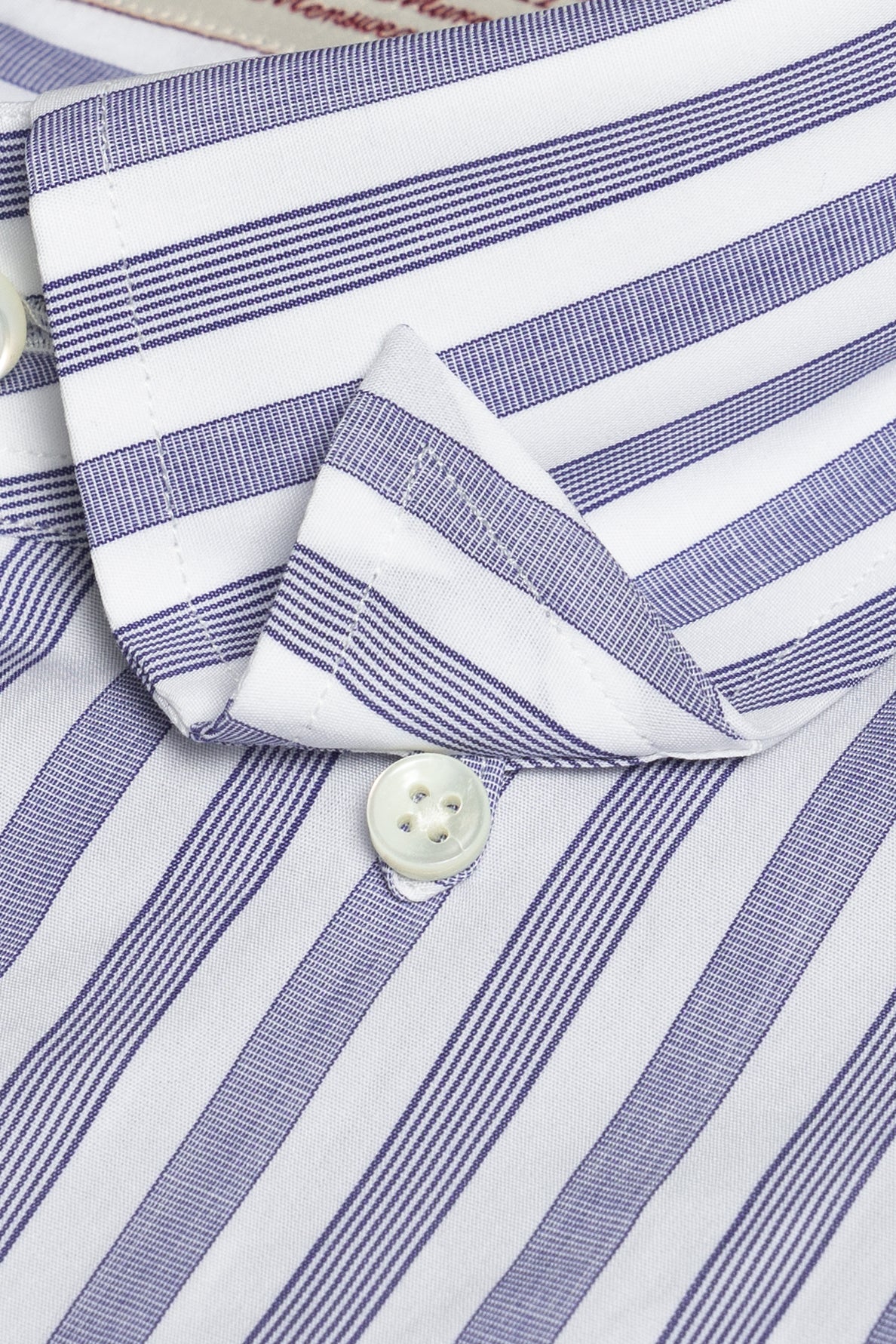 MTO Navy Stripe Cotton Shirt