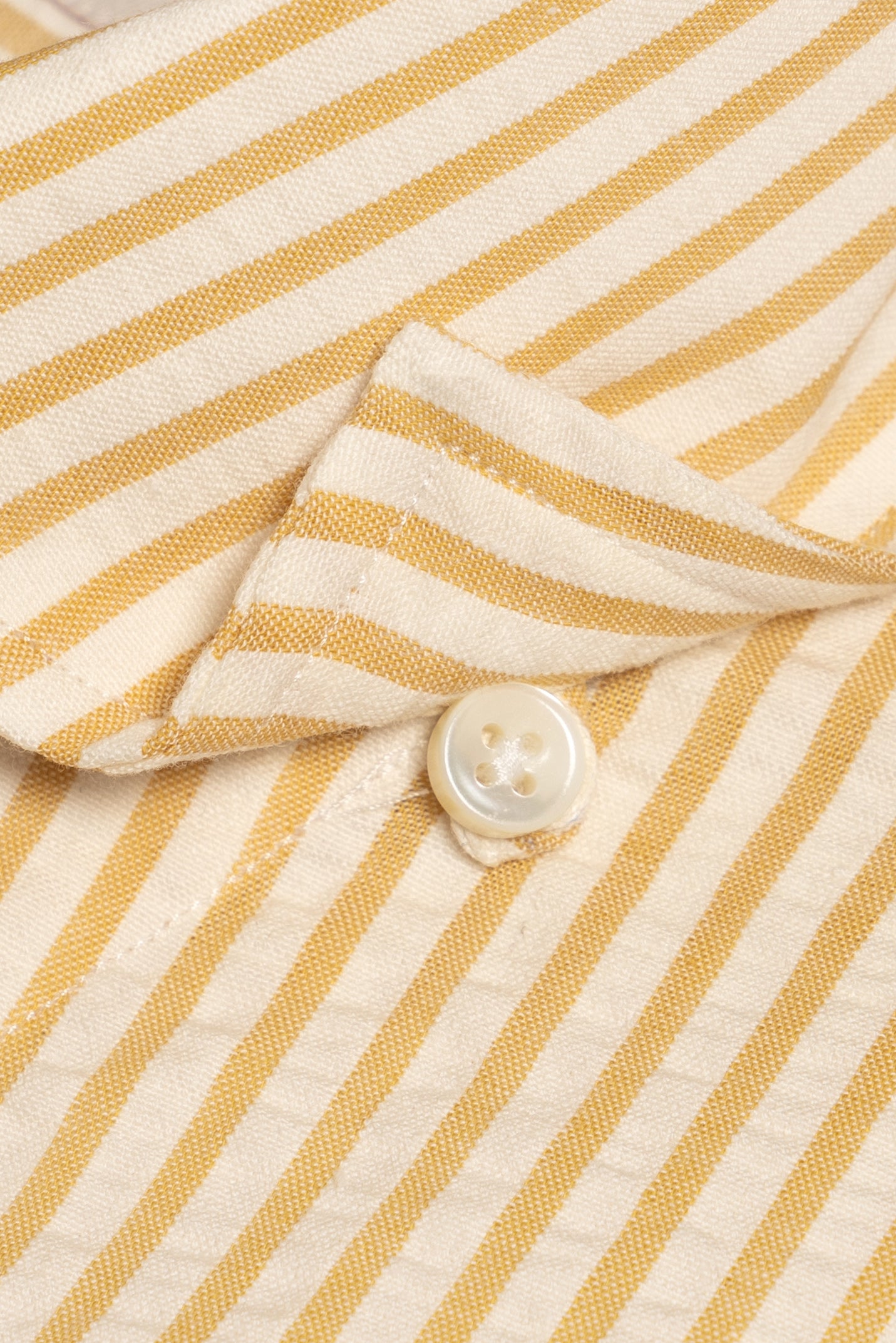 MTO Lemon Stripe Seersucker Shirt