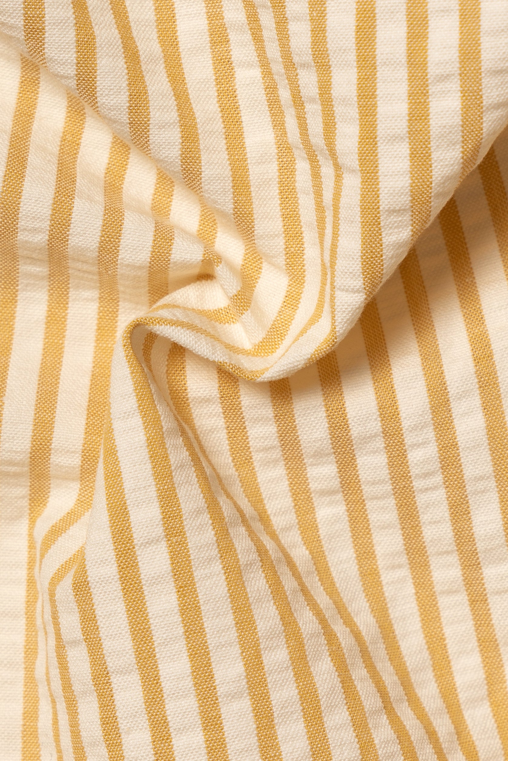 MTO Lemon Stripe Seersucker Shirt
