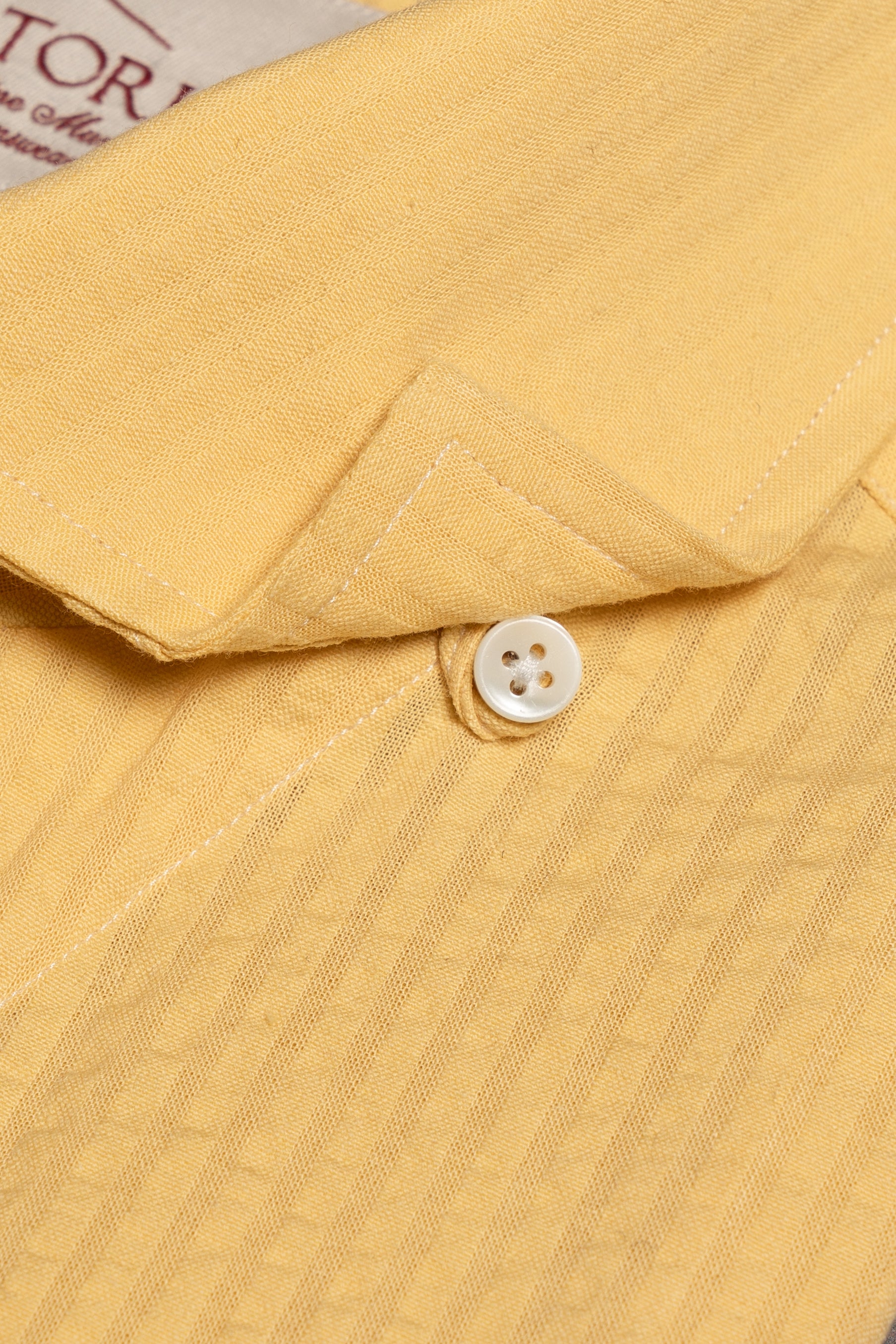 MTO Lemon Seersucker Shirt