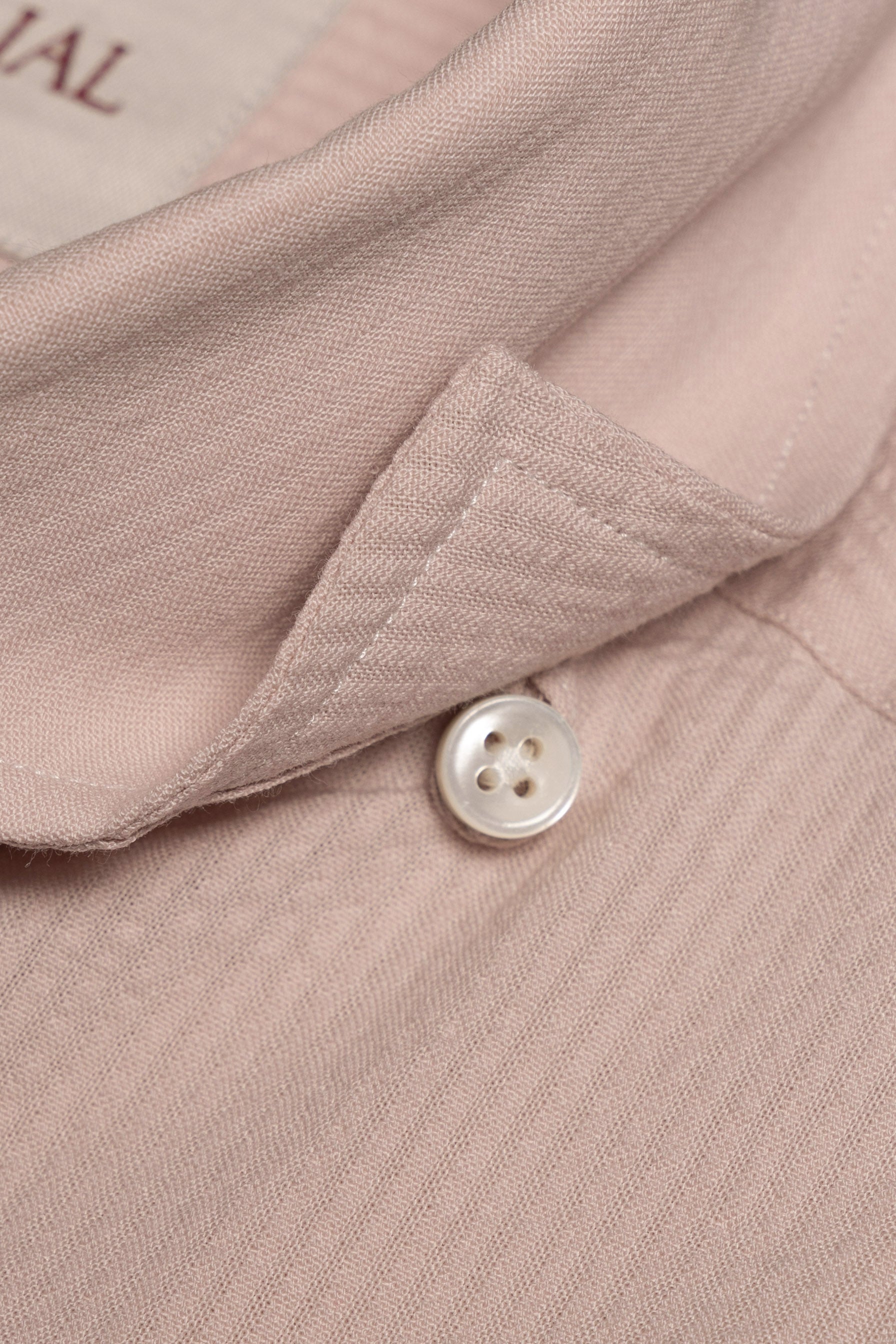 MTO Dust Pink Seersucker Shirt