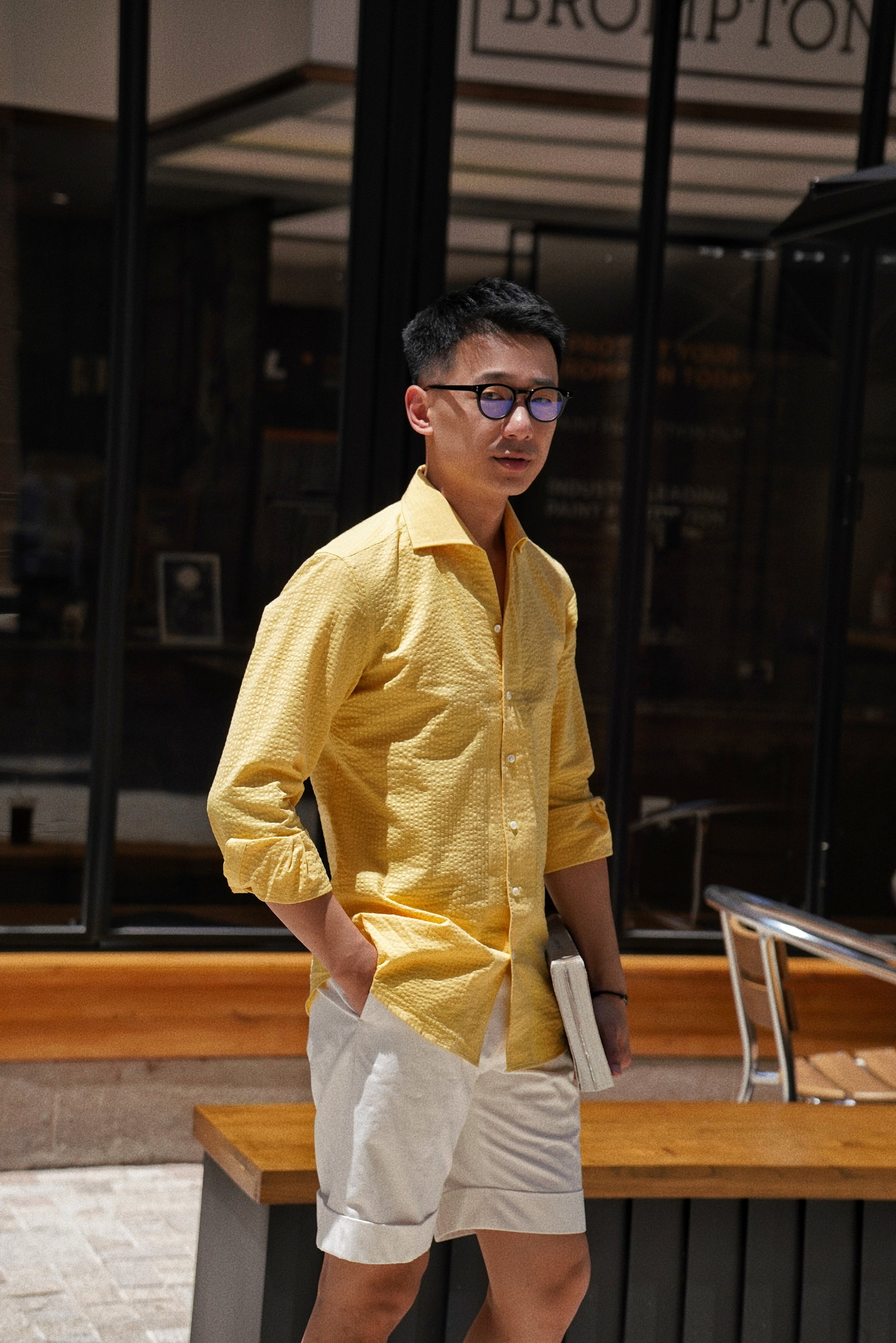 MTO Lemon Seersucker Shirt