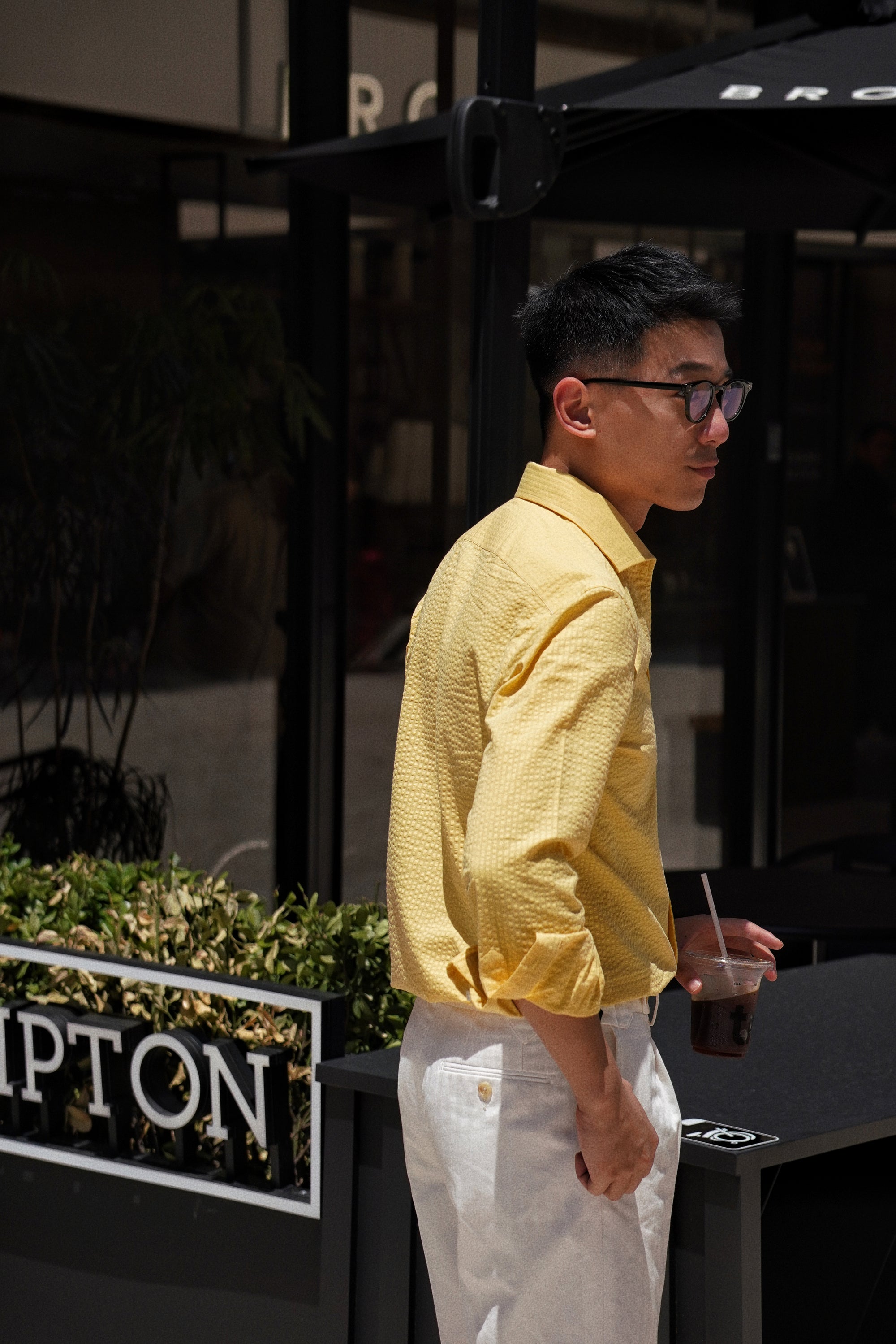 MTO Lemon Seersucker Shirt