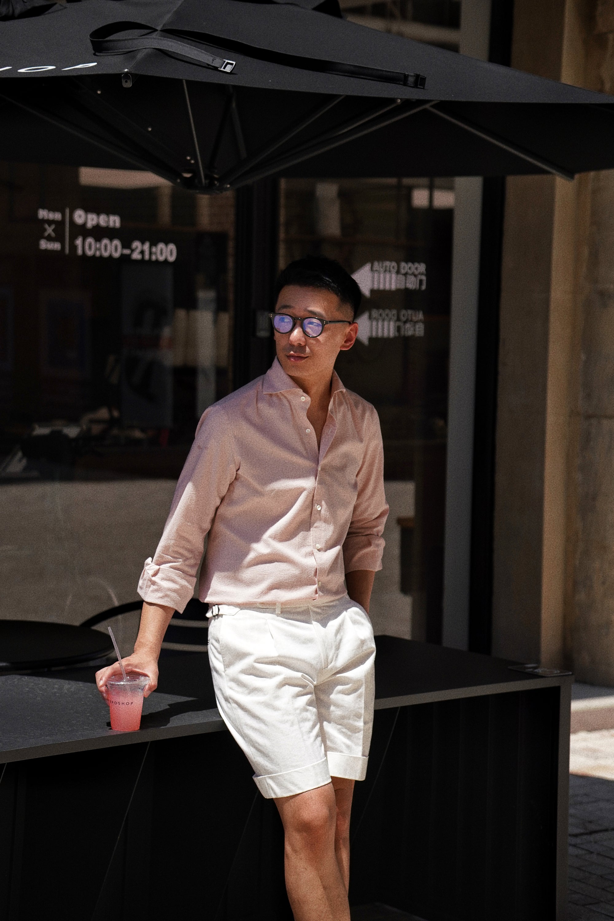 MTO Dust Pink Seersucker Shirt