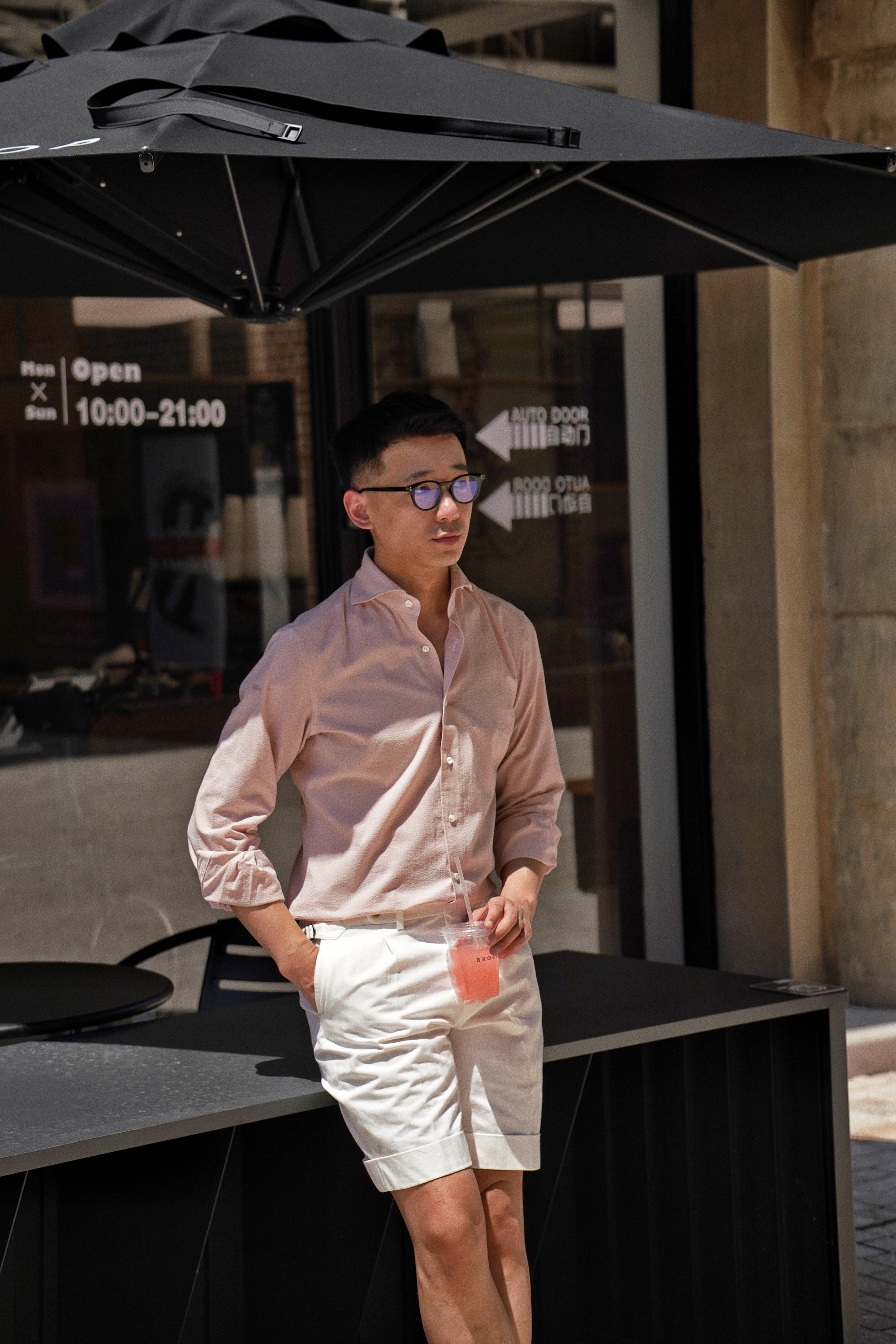 MTO Dust Pink Seersucker Shirt