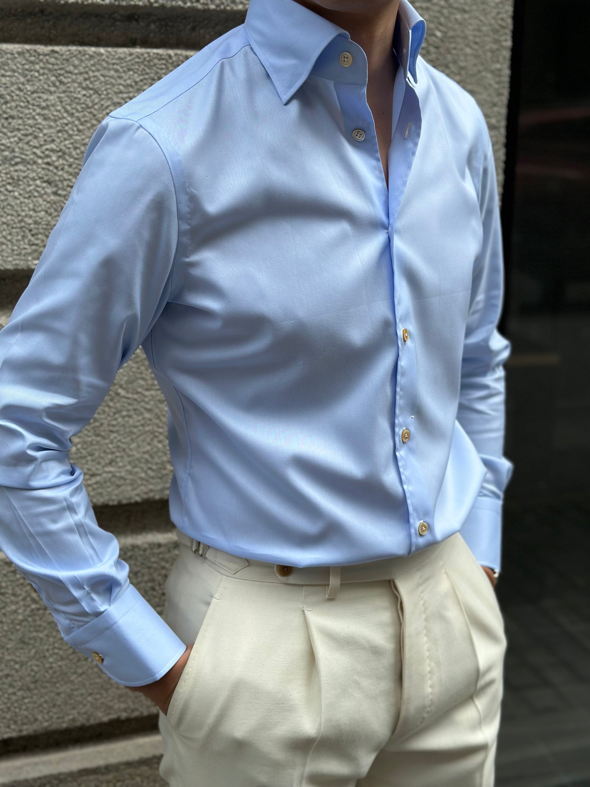 MTO Hand-stitched 120s Cotton Shirt