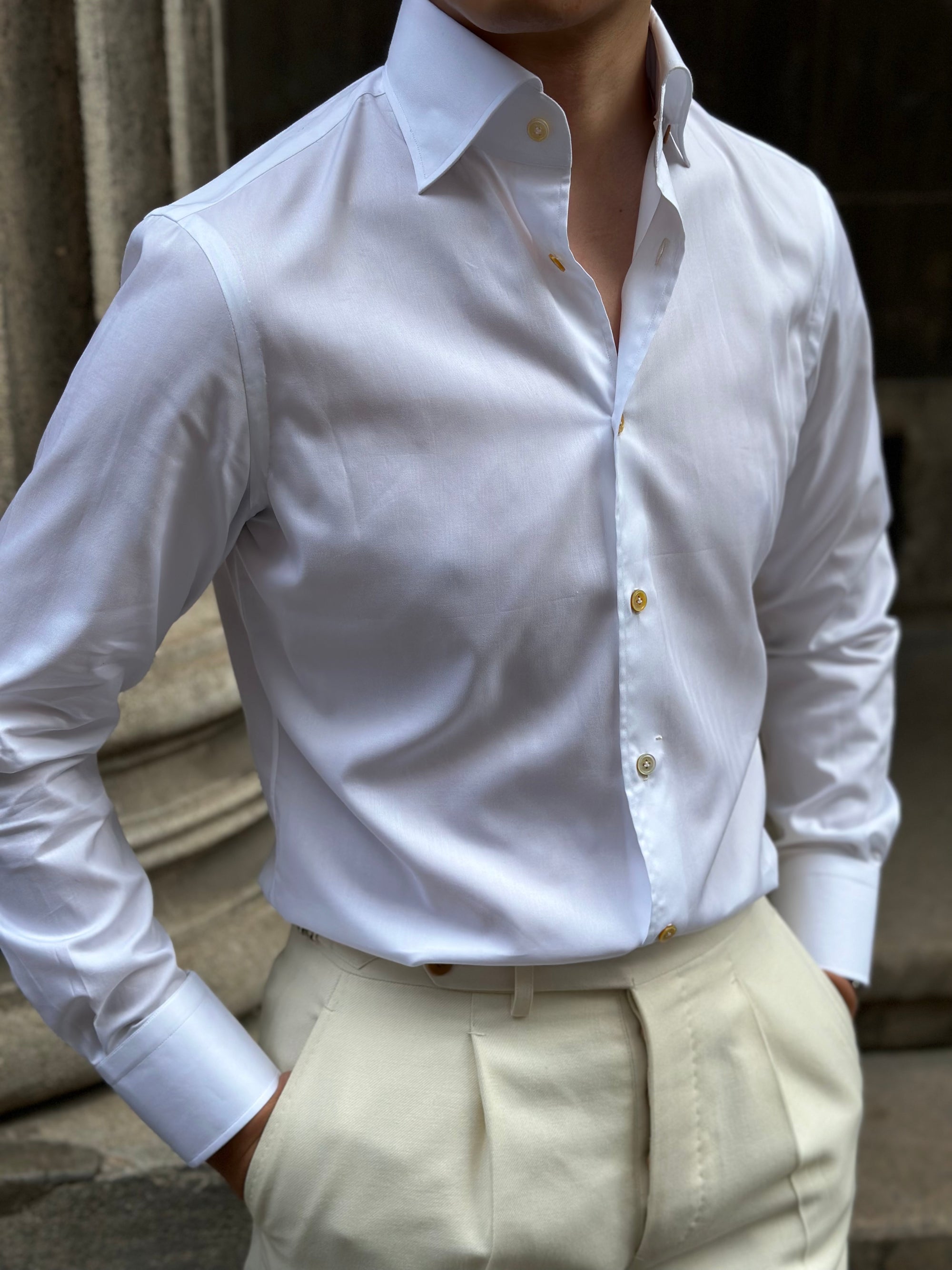 MTO Hand-stitched 120s Cotton Shirt