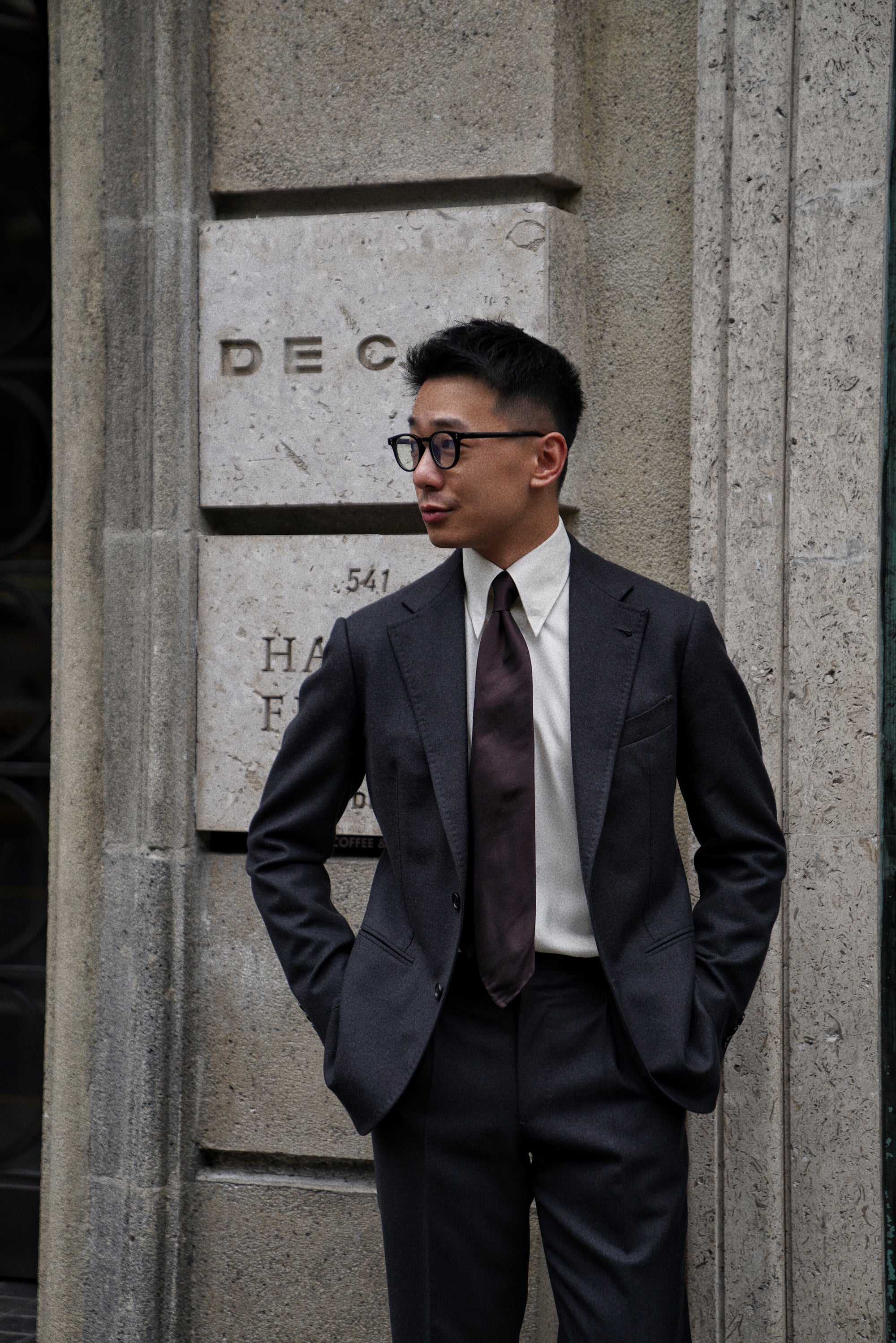 MTO Hand-stitched Beige Silk Shirt
