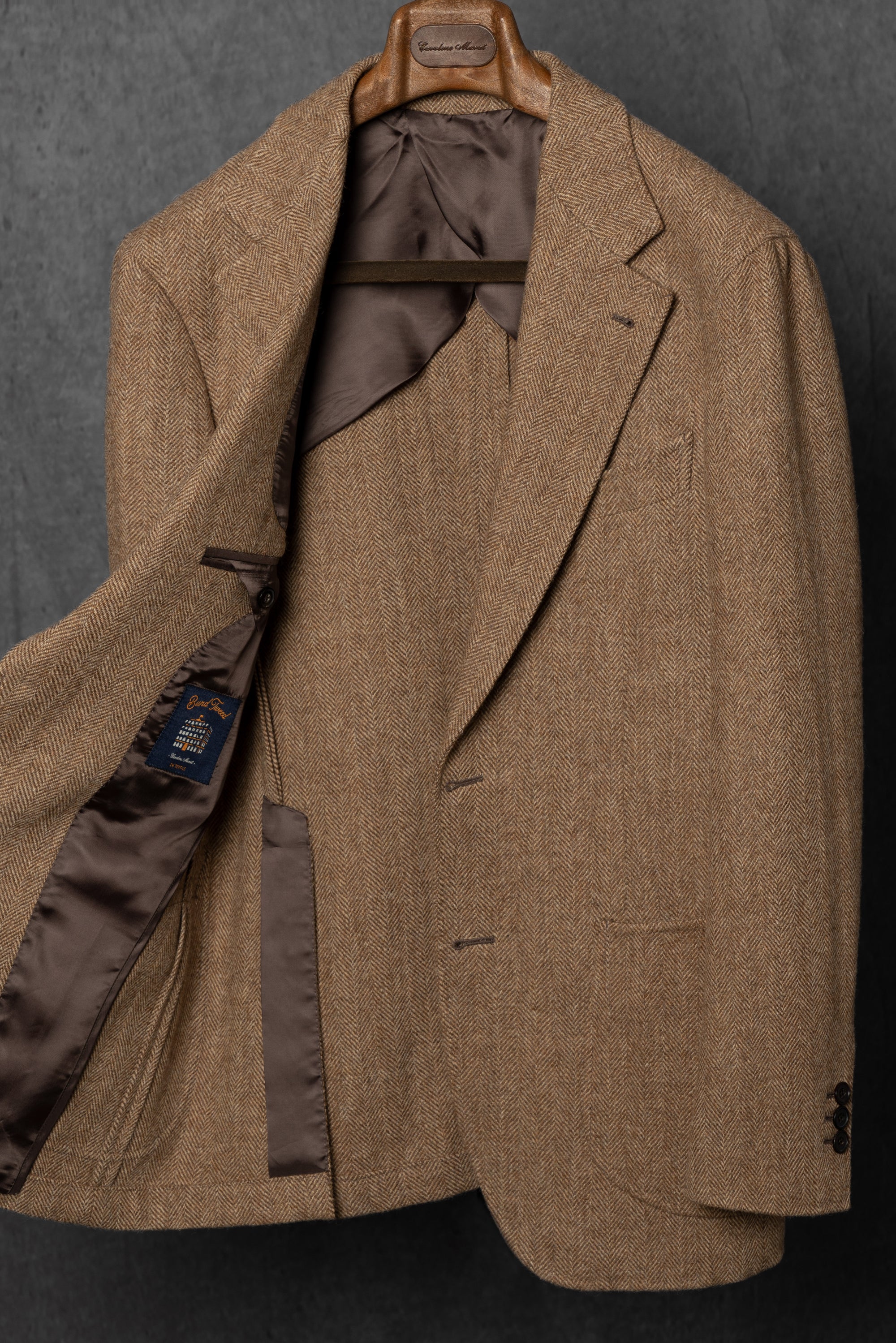 MTO Ginger Herringbone Tweed Jacket #1