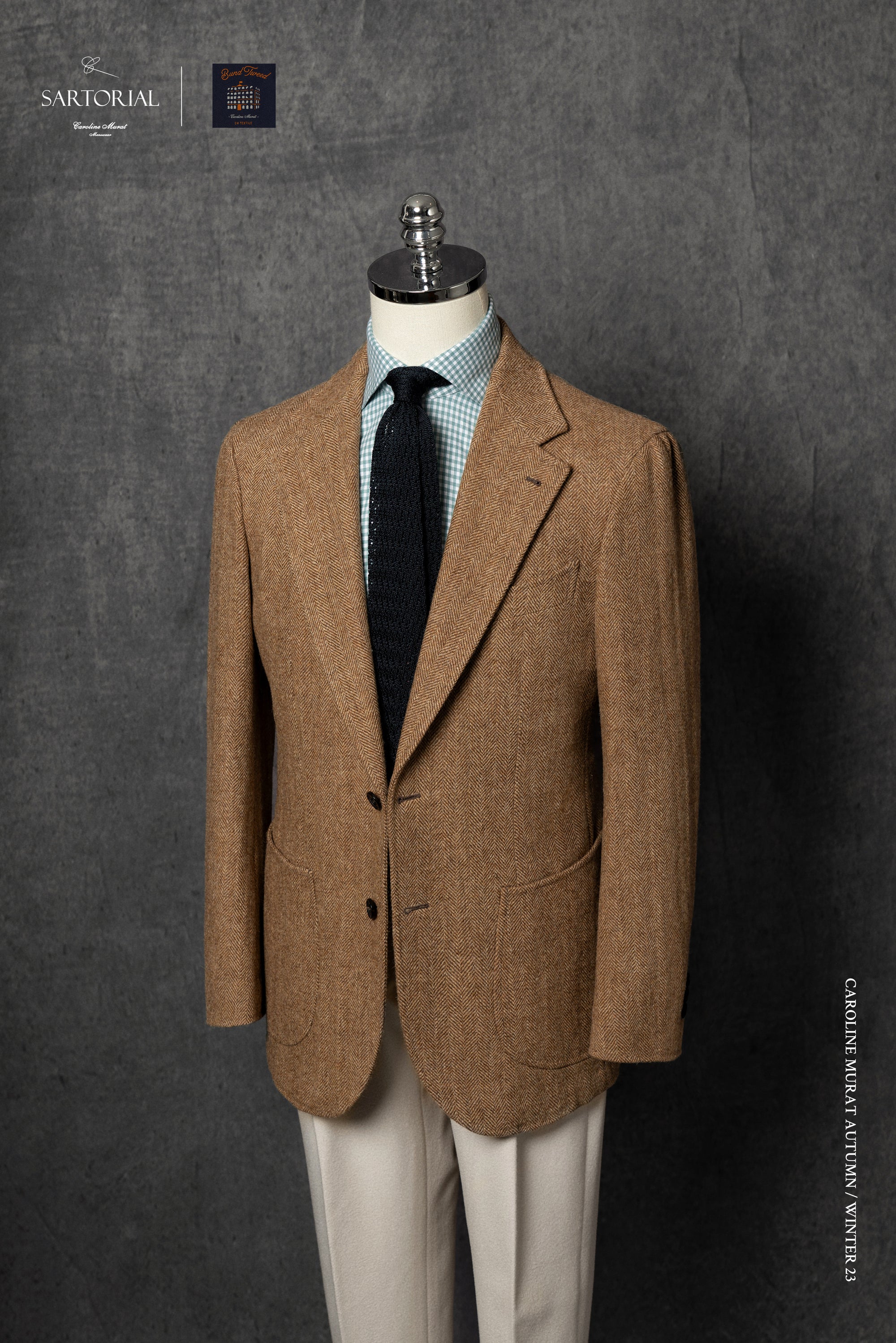 MTO Ginger Herringbone Tweed Jacket #1