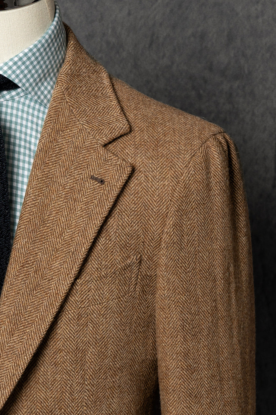 MTO Ginger Herringbone Tweed Jacket #1