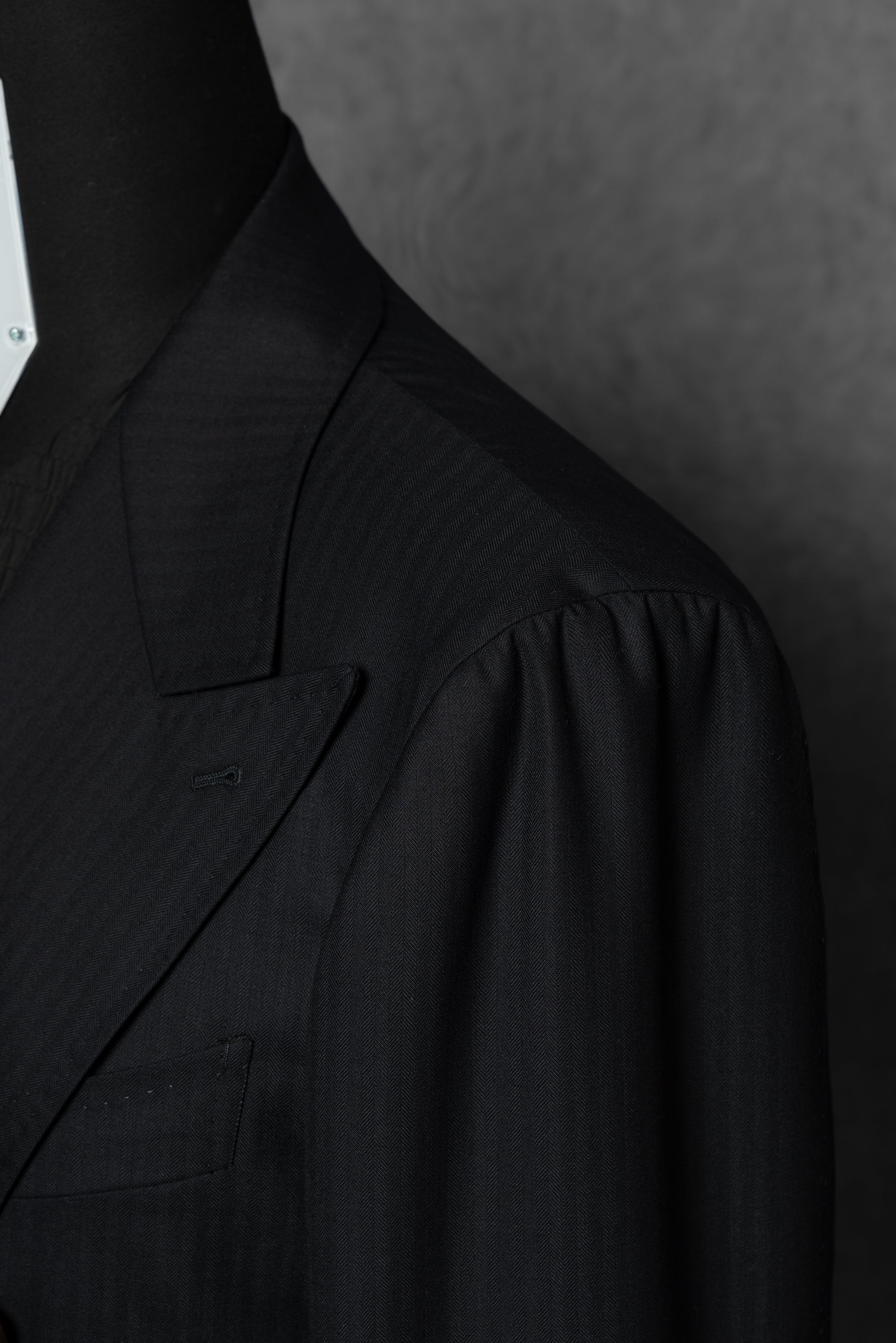 Navy Herringbone 130s Suit #15