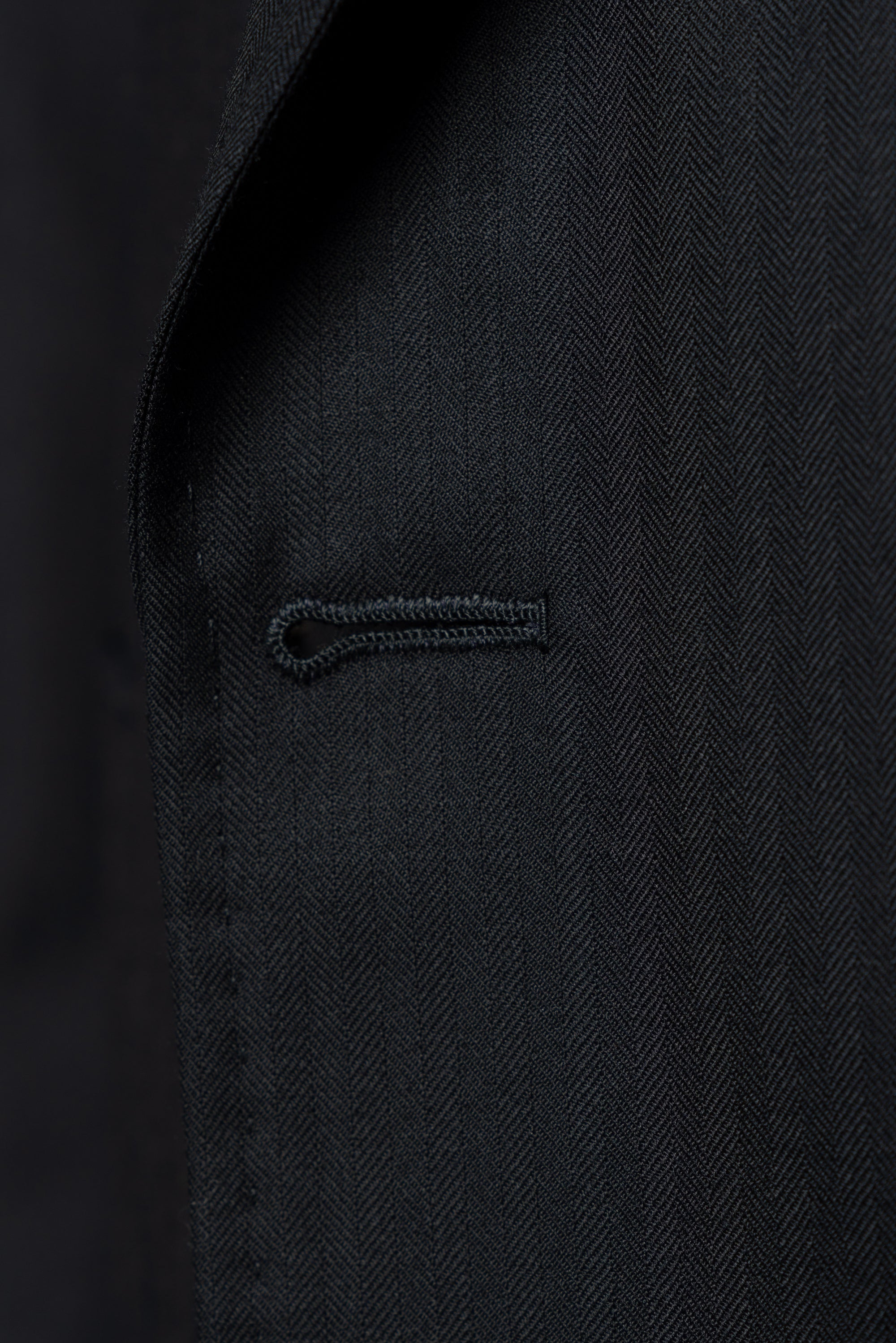 Navy Herringbone 130s Suit #15