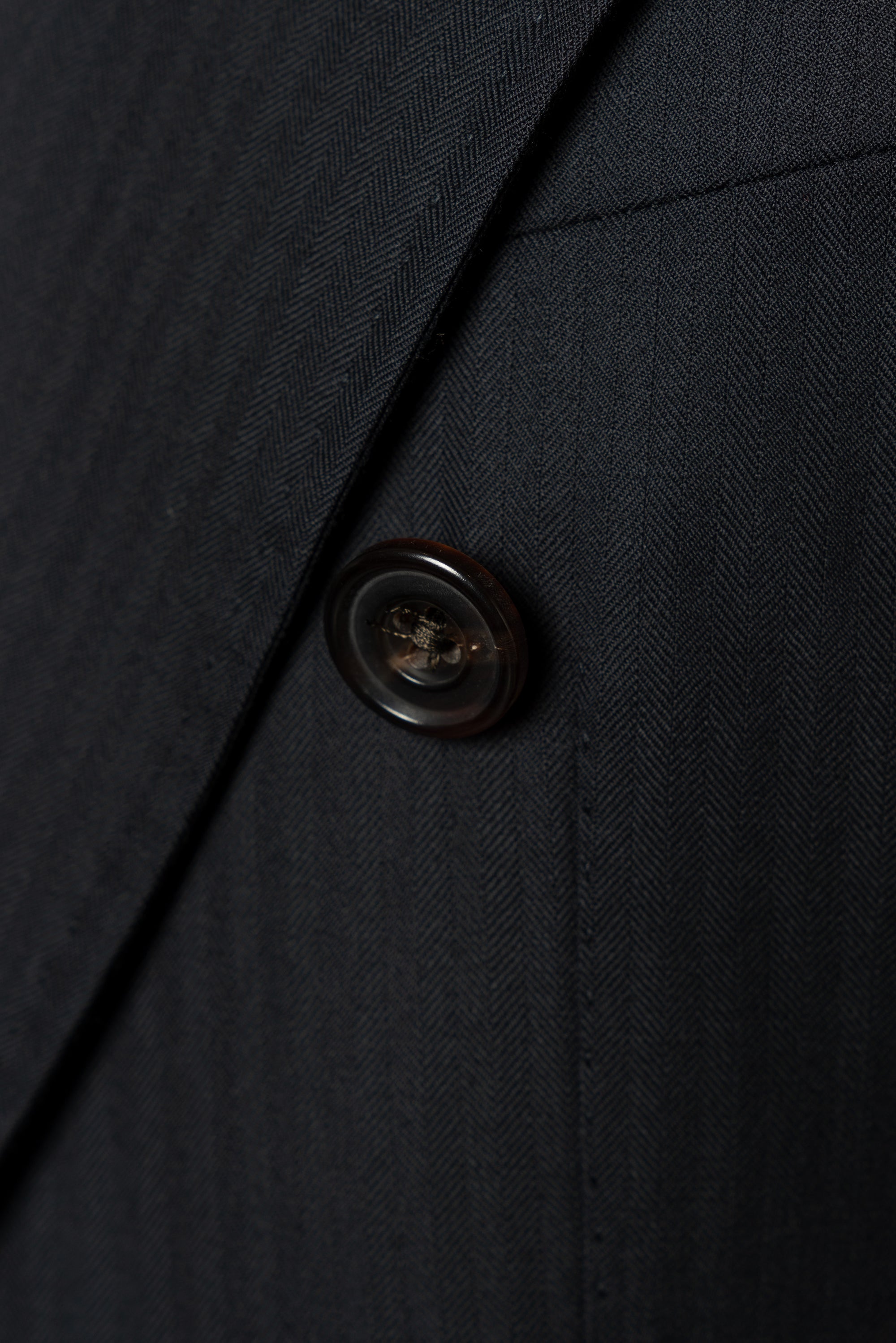 Navy Herringbone 130s Suit #15