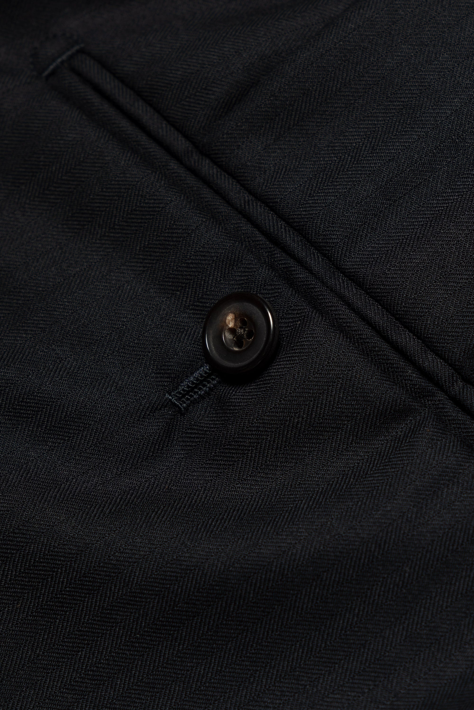 Navy Herringbone 130s Suit #15