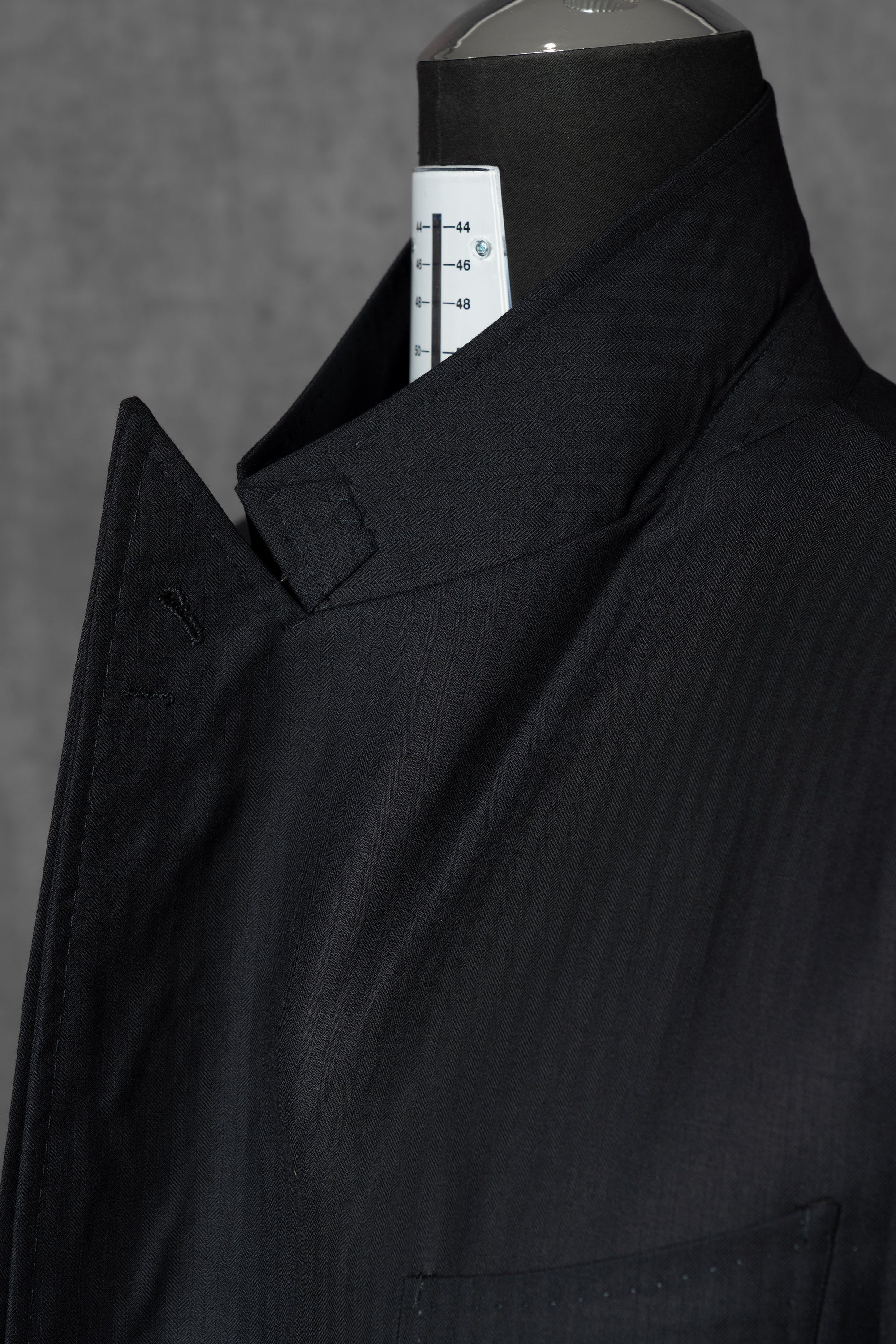 Navy Herringbone 130s Suit #15