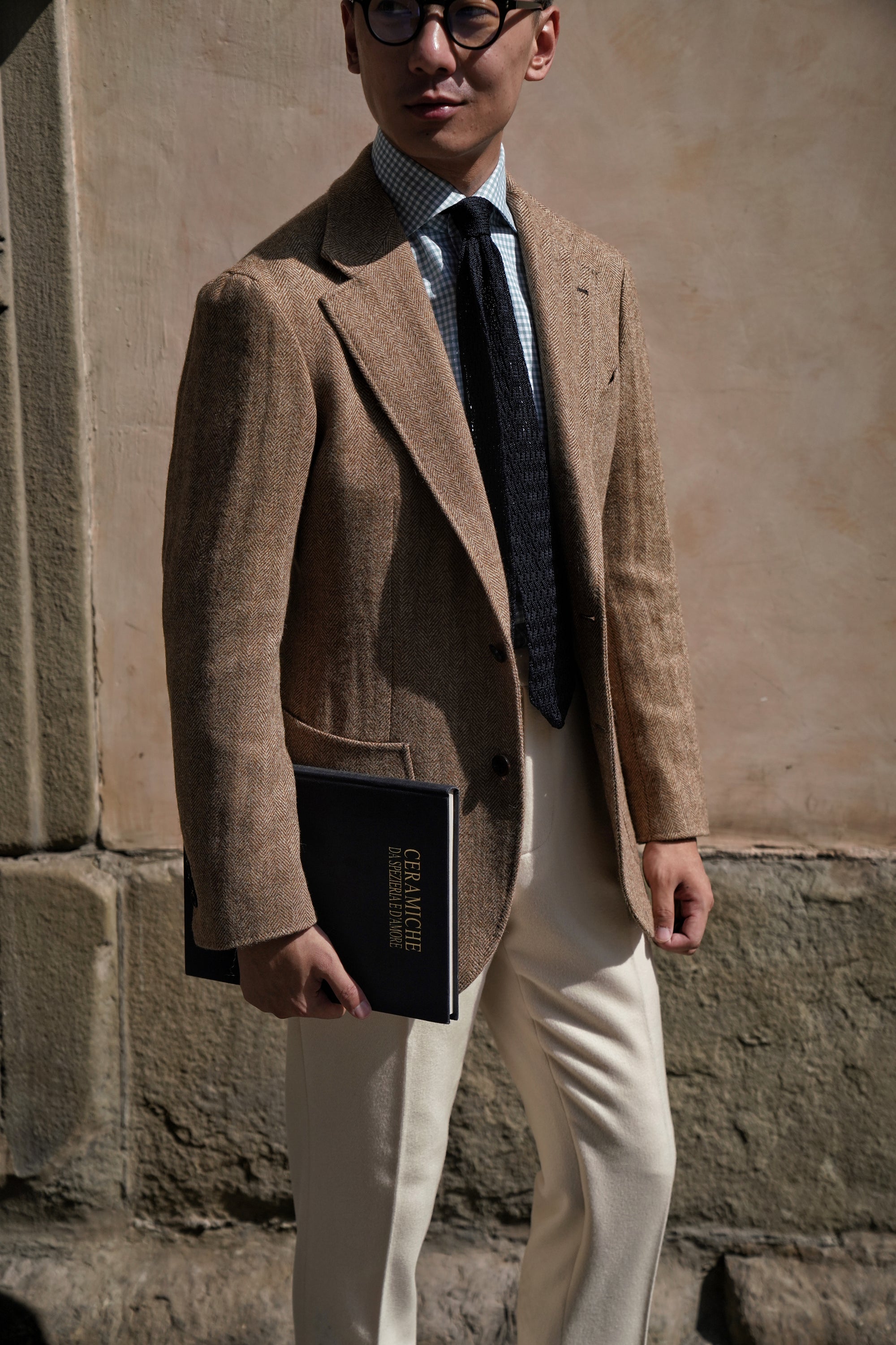 MTO Ginger Herringbone Tweed Jacket #1
