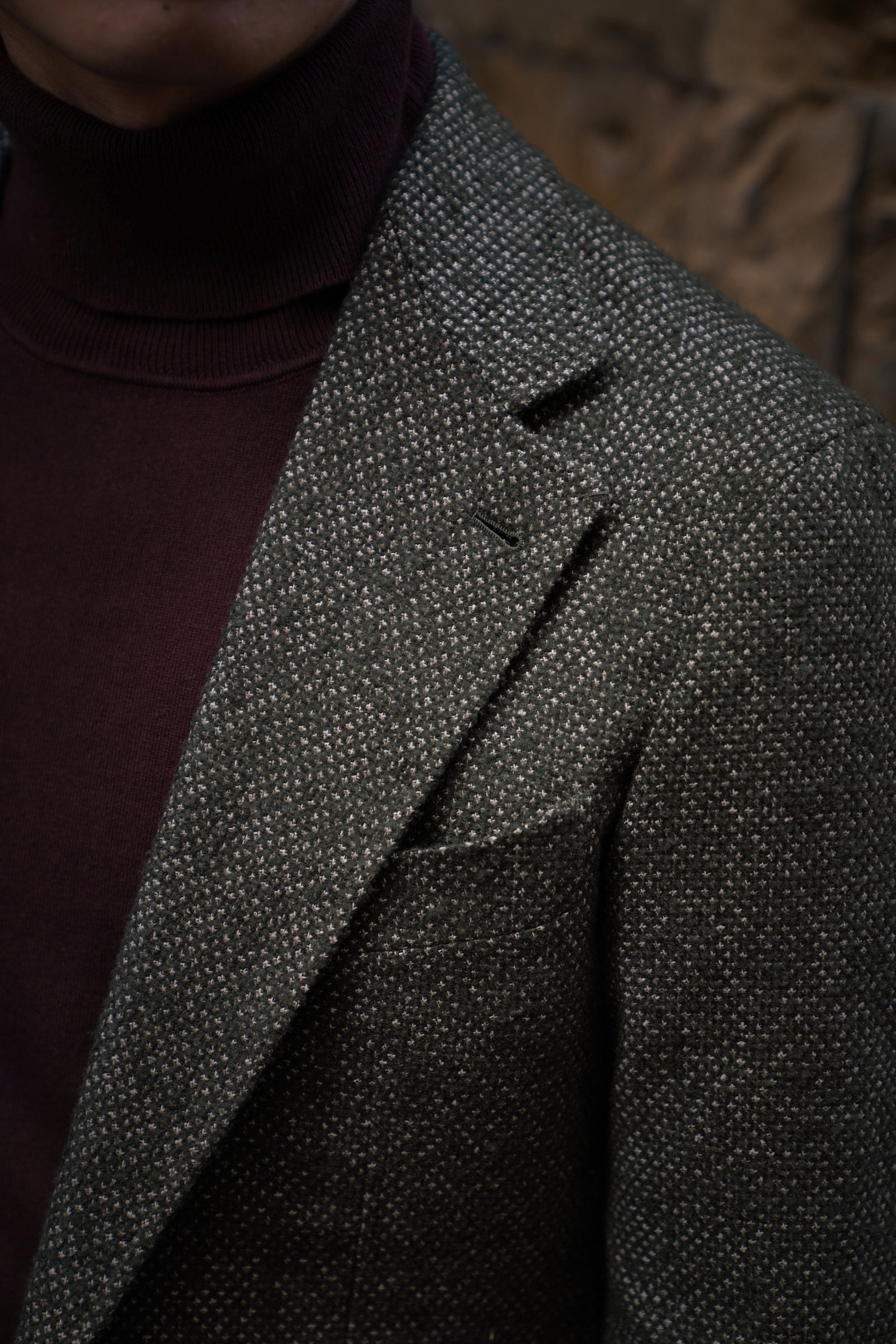 MTO Olive Birdseye Jacket #45
