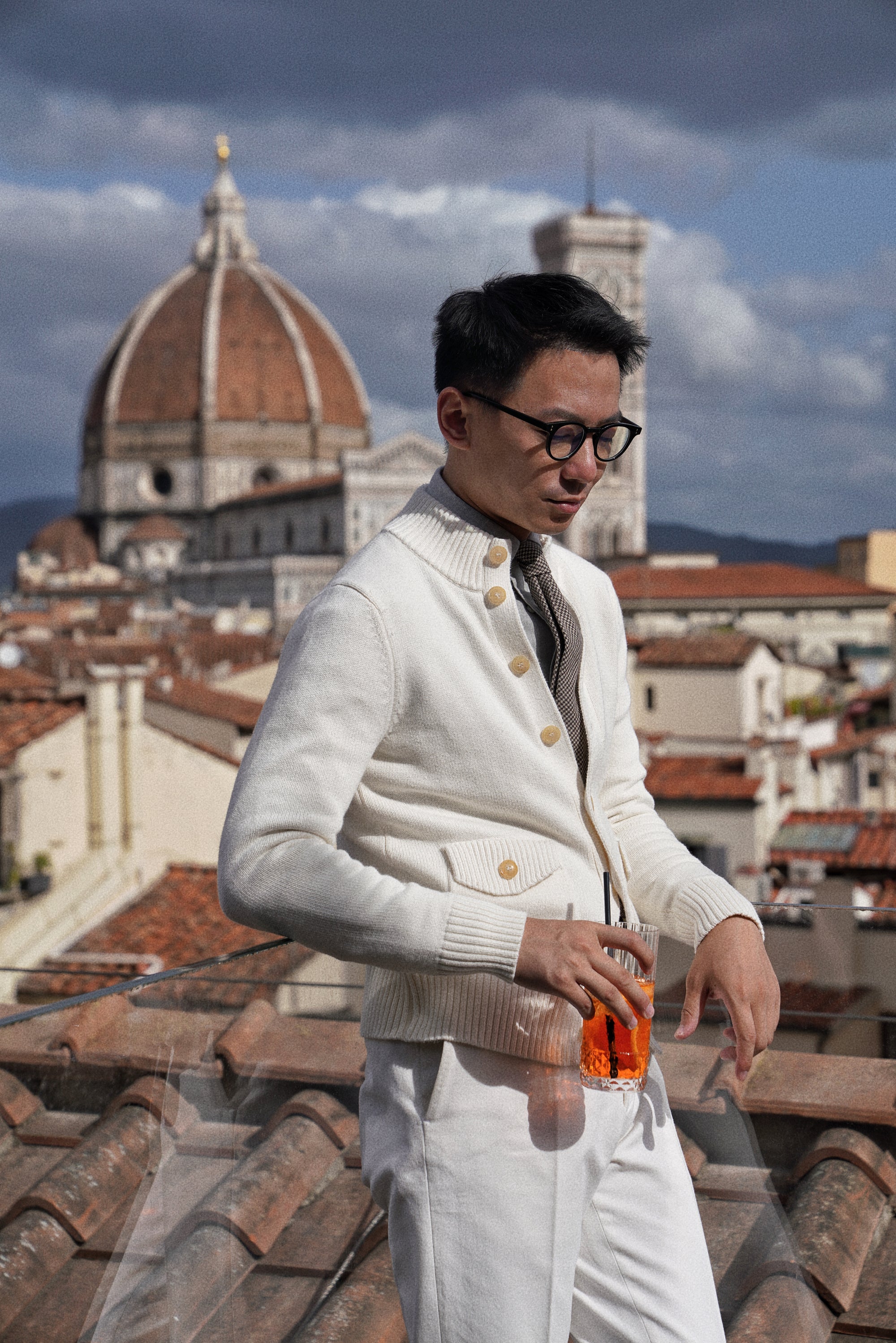 Ivory Knitted A1 Jacket
