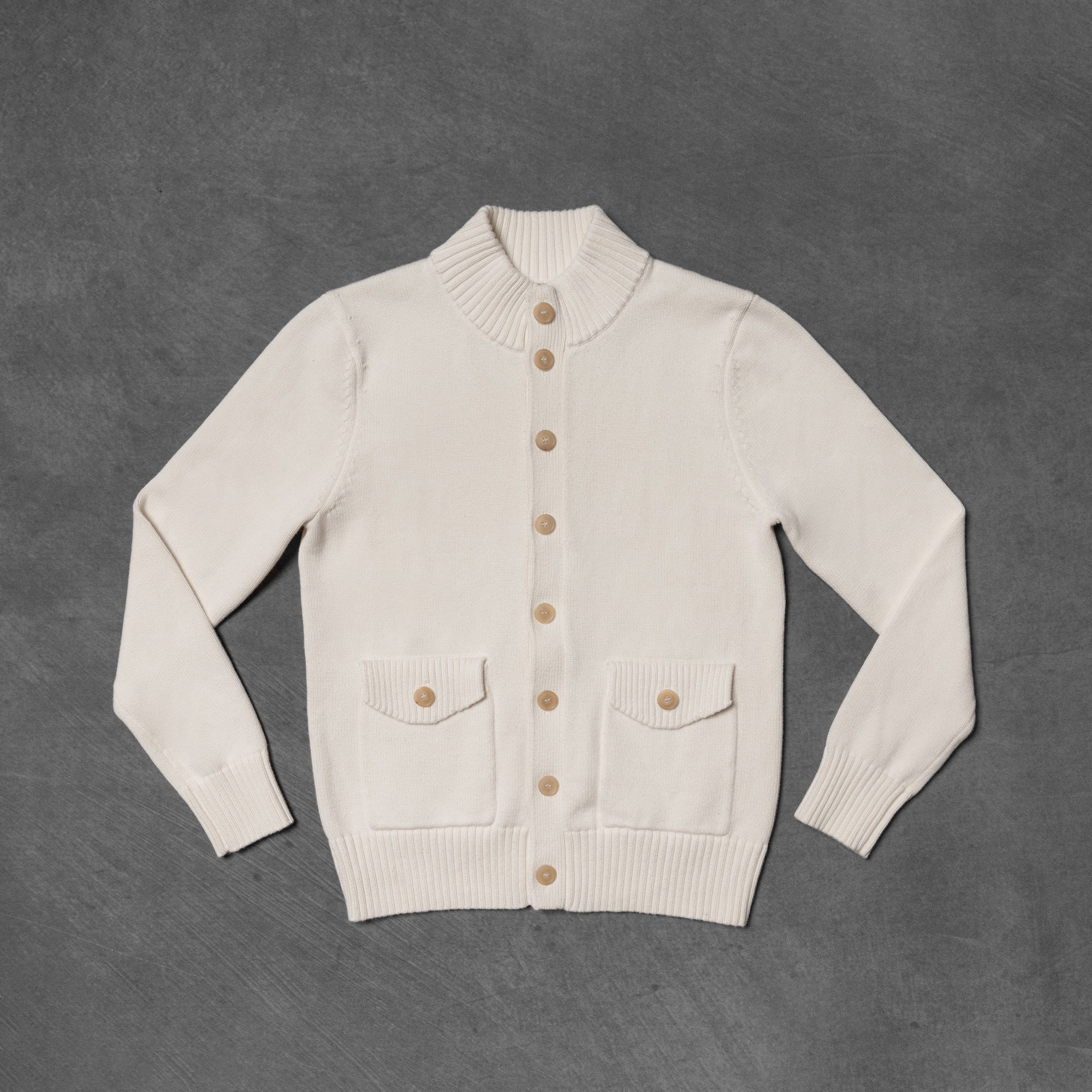 Ivory Knitted A1 Jacket