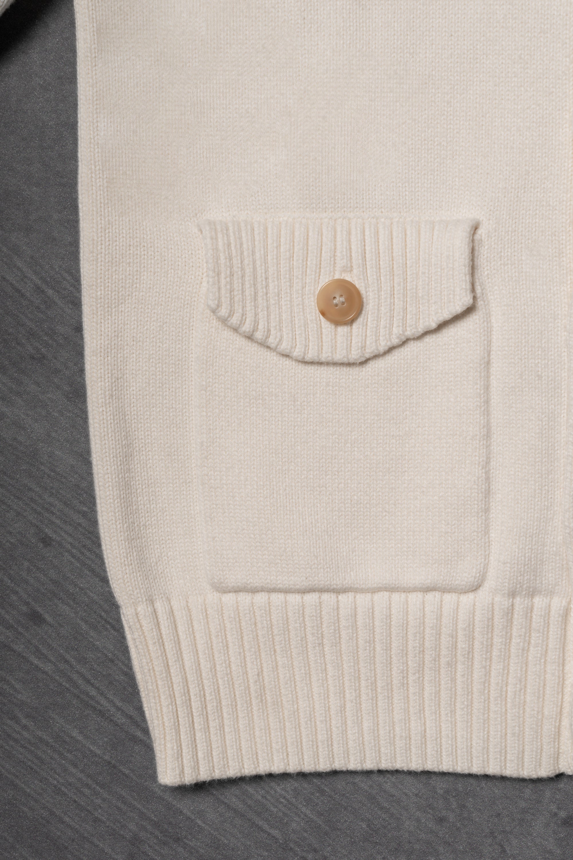 Ivory Knitted A1 Jacket