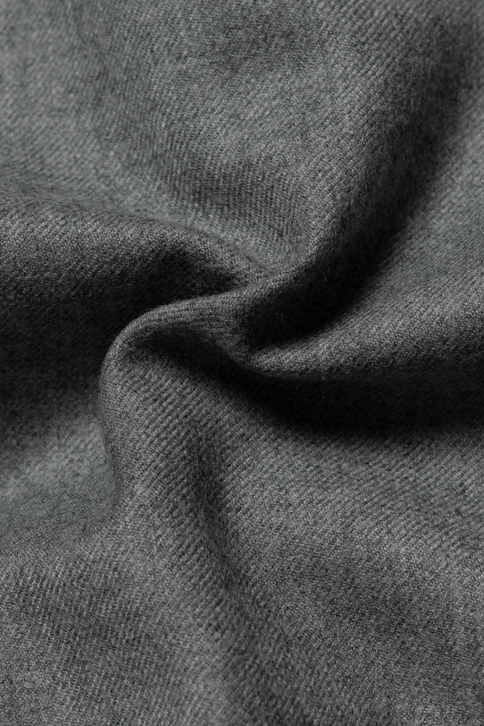 Mid Grey Worsted Flannel Trousers