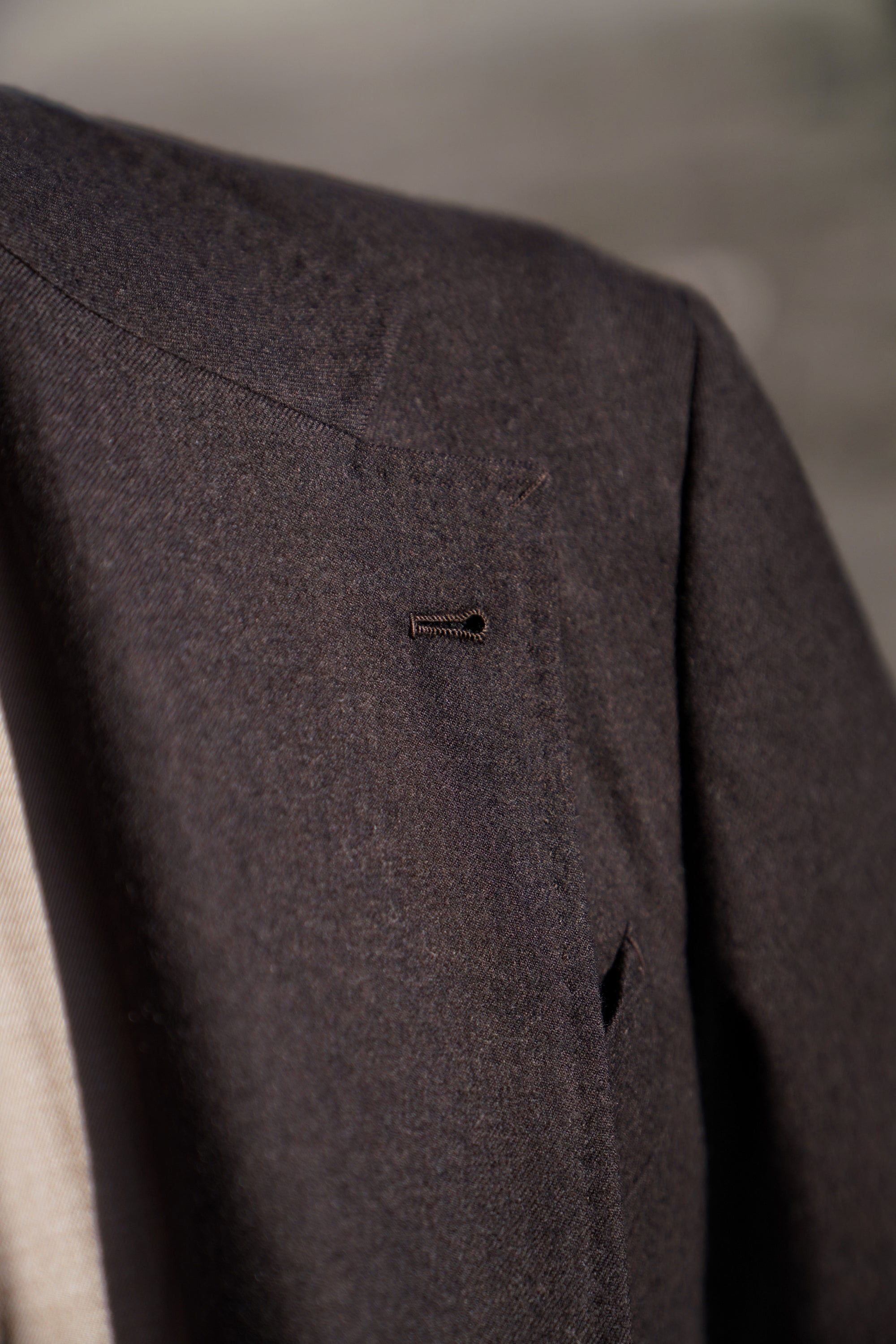 MTO Brown Worsted Flannel Suit #26