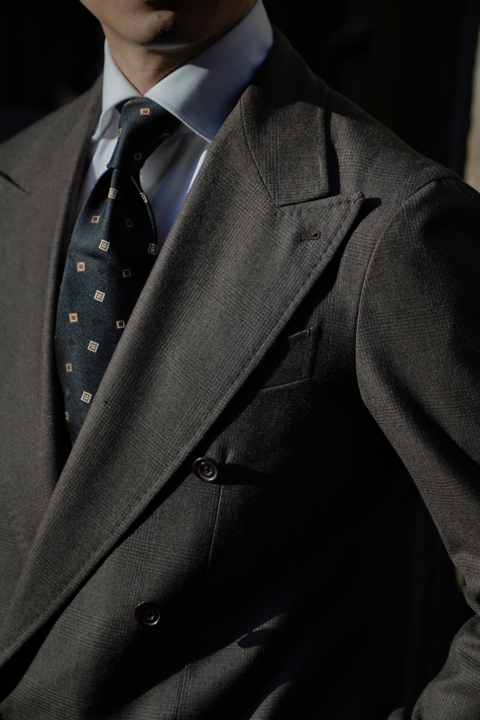 Brown Glen Check Flannel Suit #25