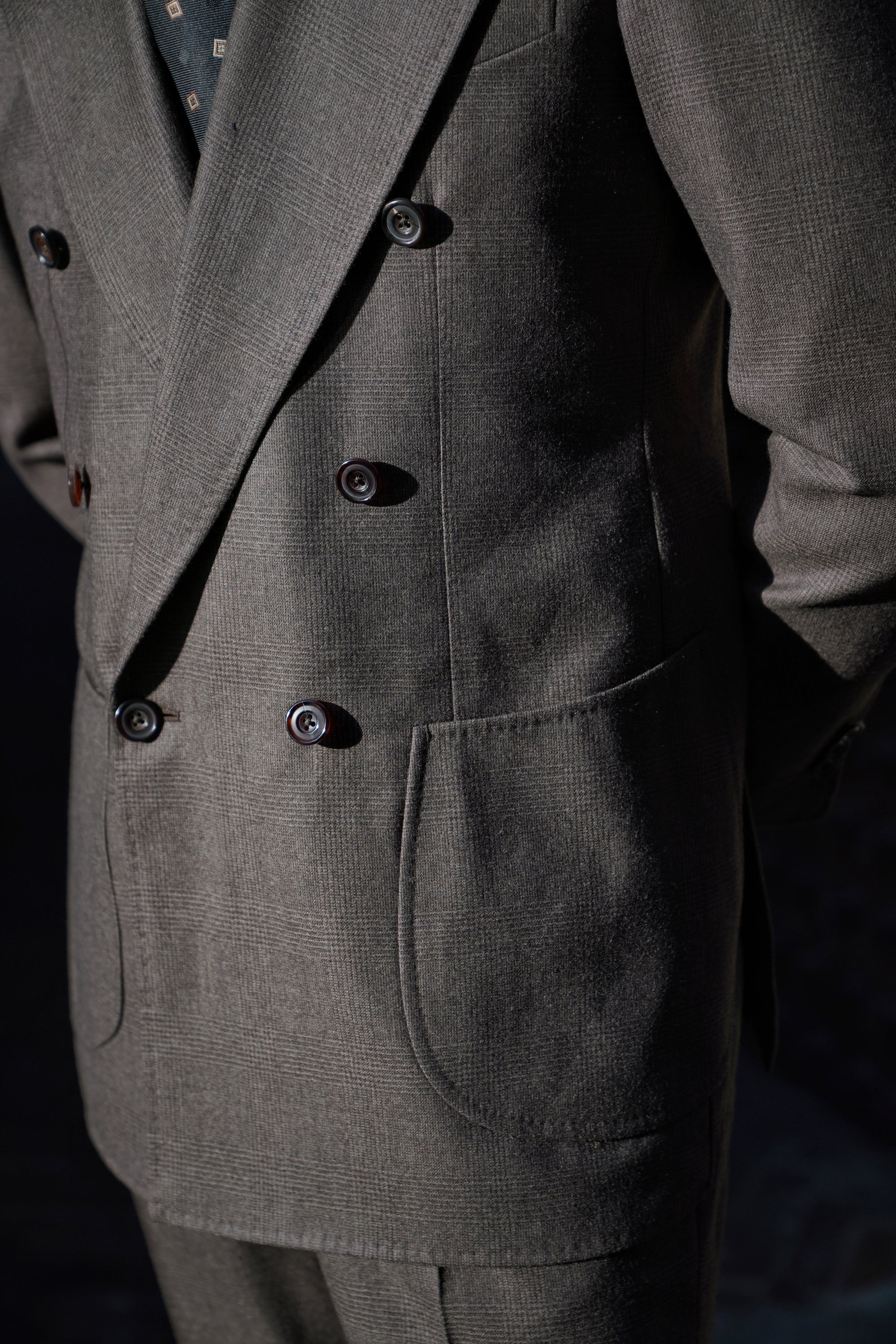 Brown Glen Check Flannel Suit #25